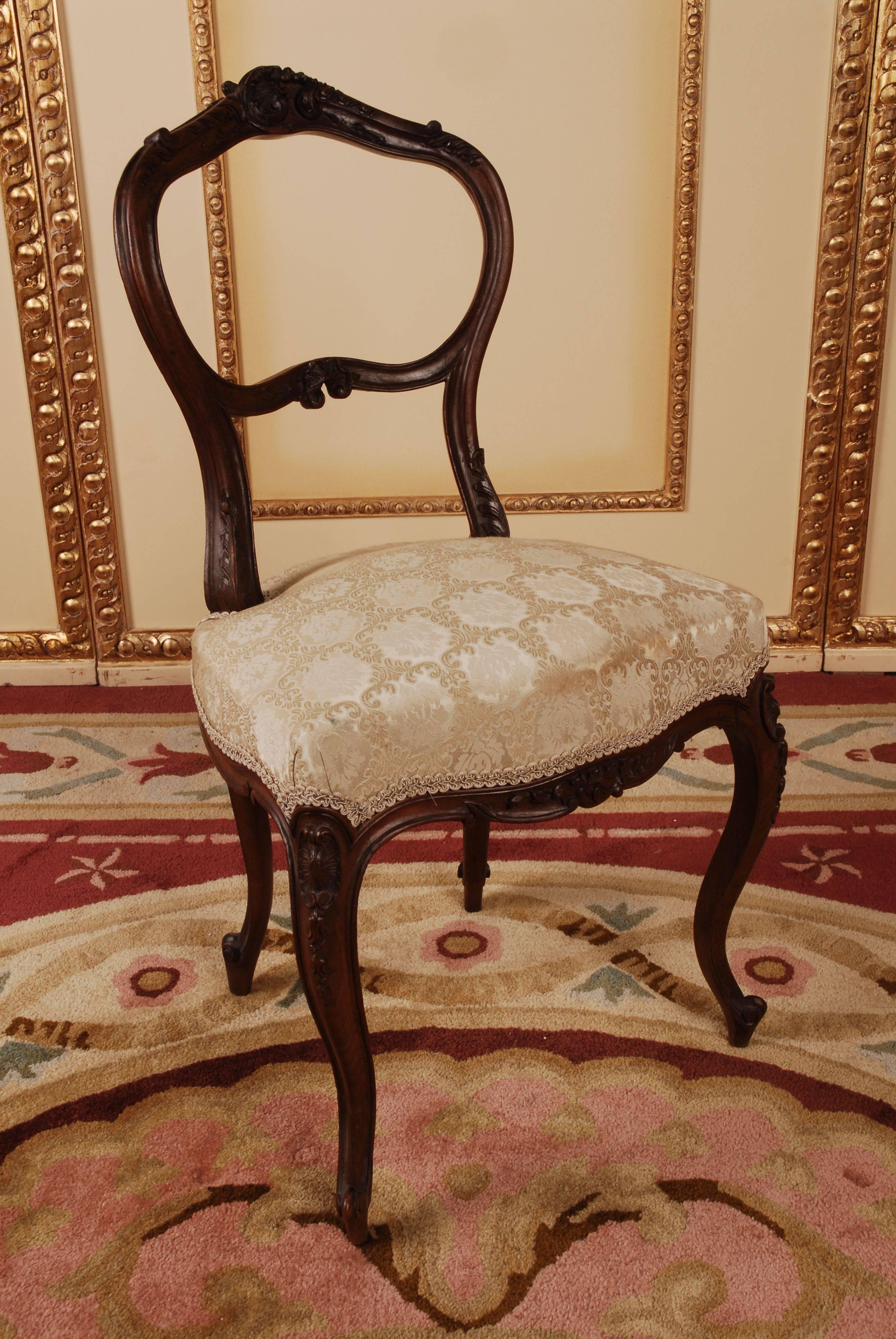 louis XVI- oder Neo-Rokoko-Stuhl des 19. Jahrhunderts 5