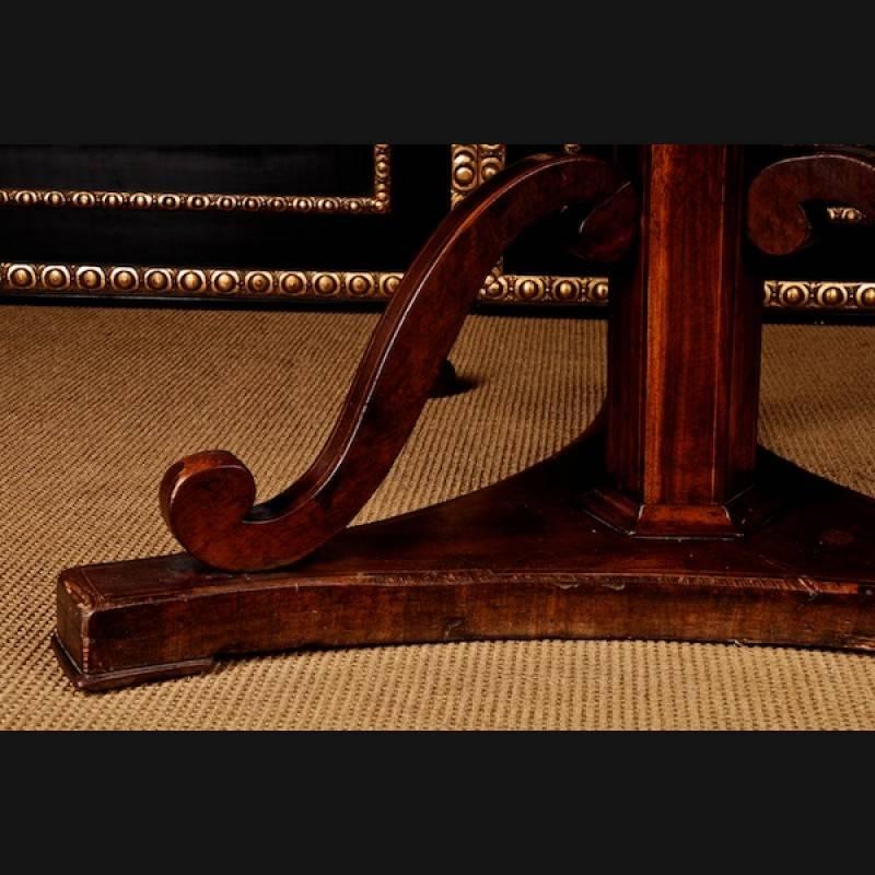 19th Century Biedermeier Style Mahogany Table For Sale 4
