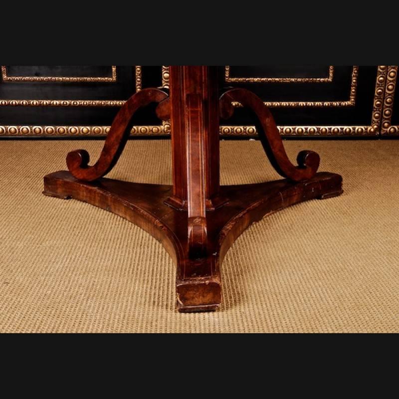 19th Century Biedermeier Style Mahogany Table For Sale 3