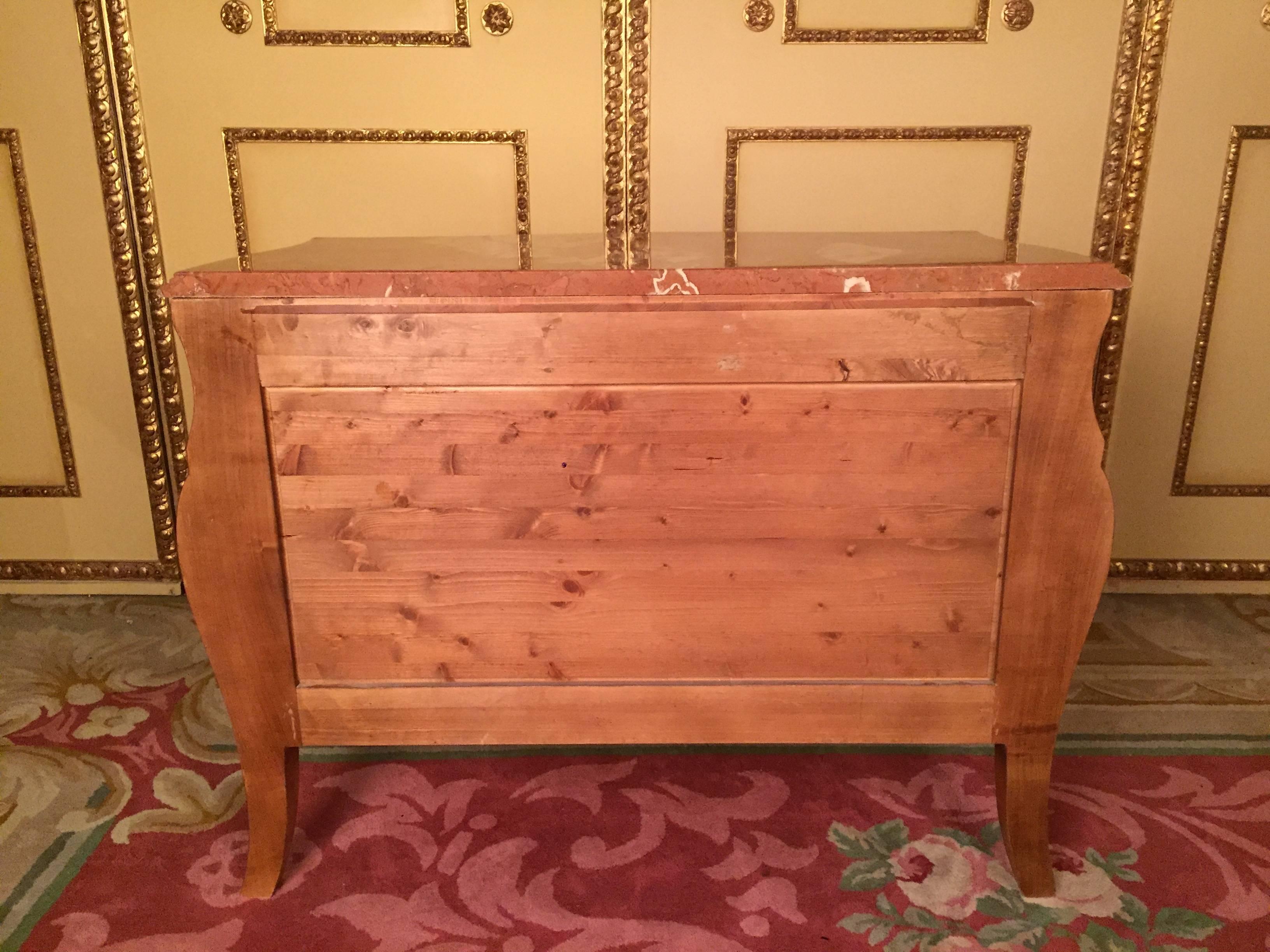20th Century Italian Baroque Style Commode Rosewood 4