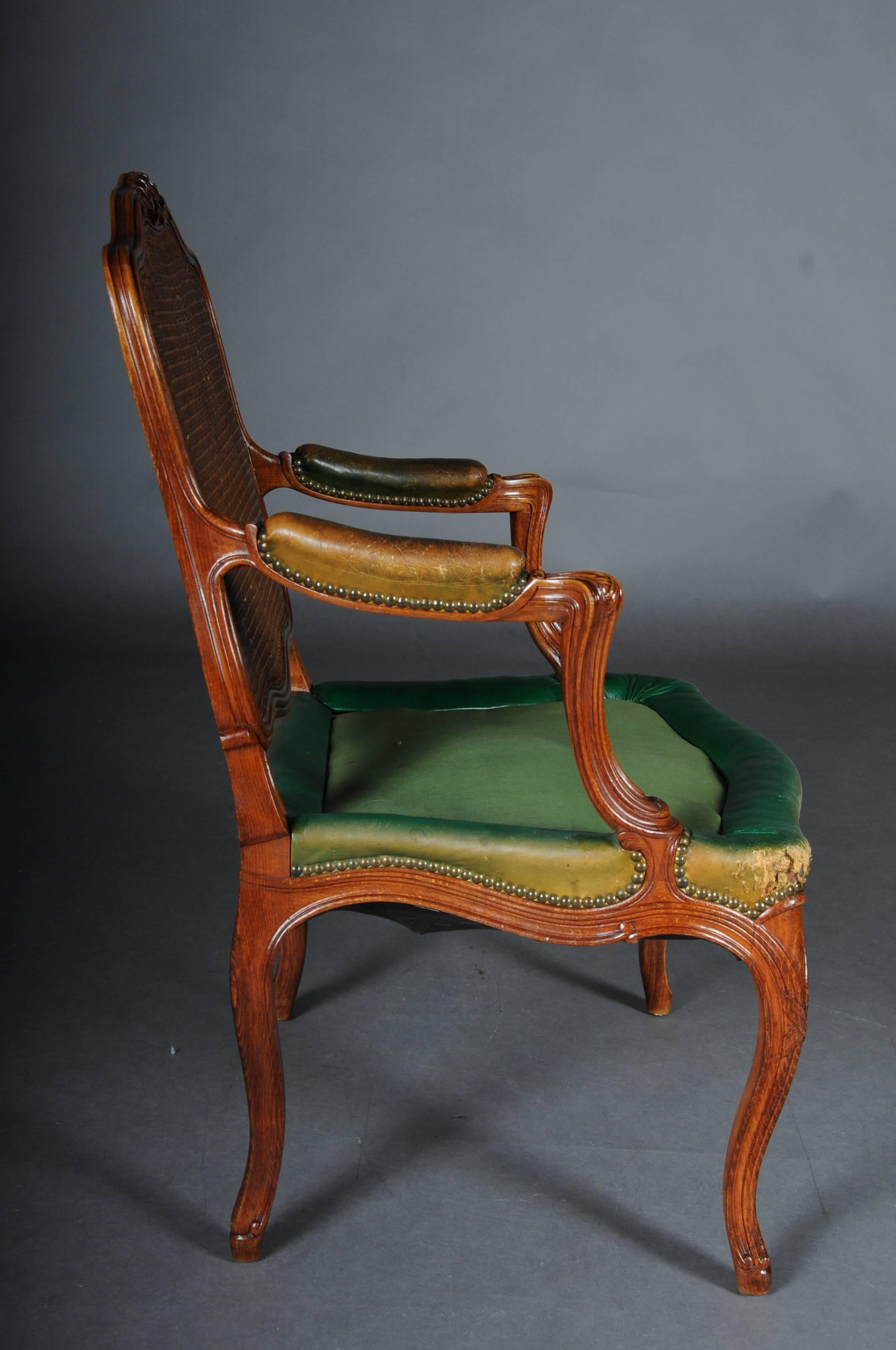 20th Century 19th Century Pair of Louis Quinze XIV Armchairs For Sale