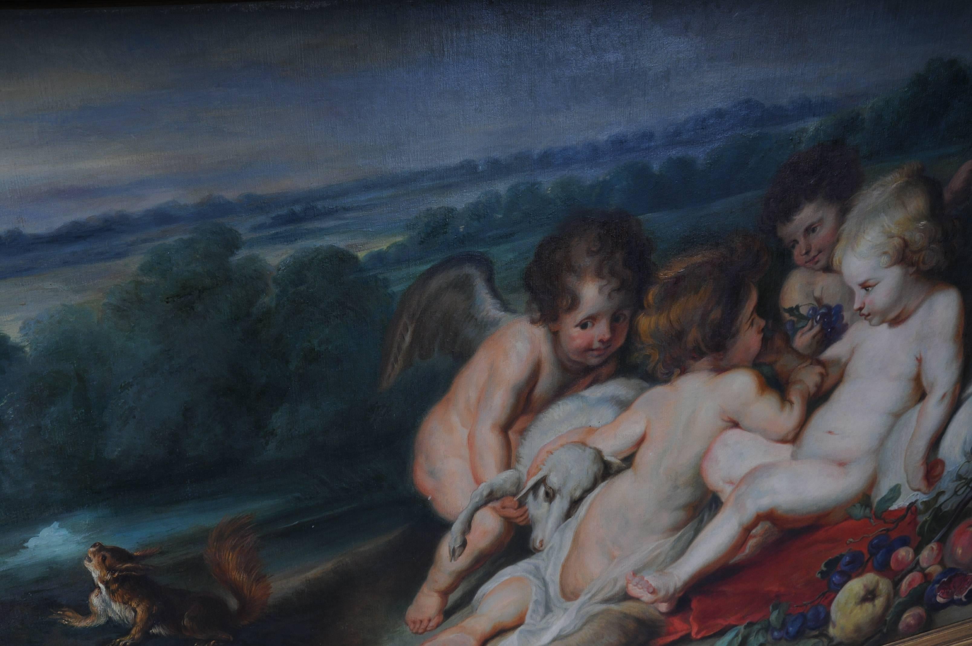 19th Century Old Master Painting after Rubens-Snyders In Good Condition In Berlin, DE