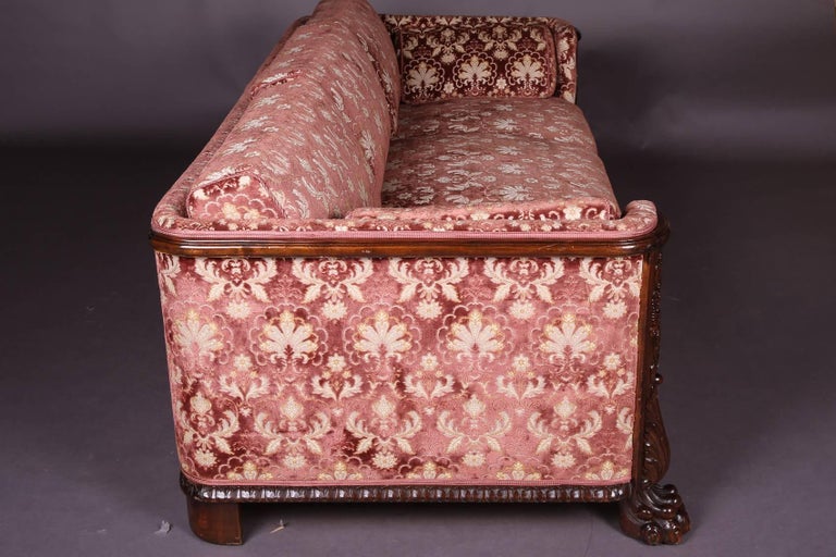 19th Century Historicism Oak Couch Sofa For Sale at 1stDibs