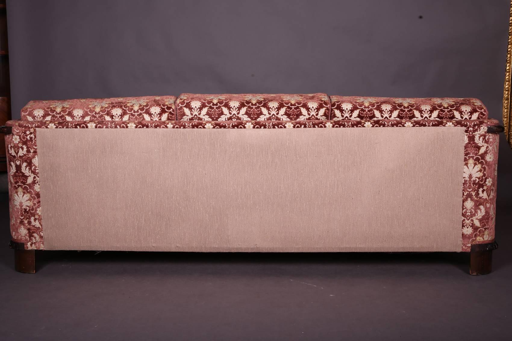 19th Century Historicism Oak Couch Sofa 2