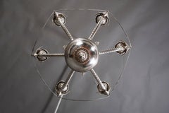 20th Century, Empire Style Silvered Ceiling Candelabra