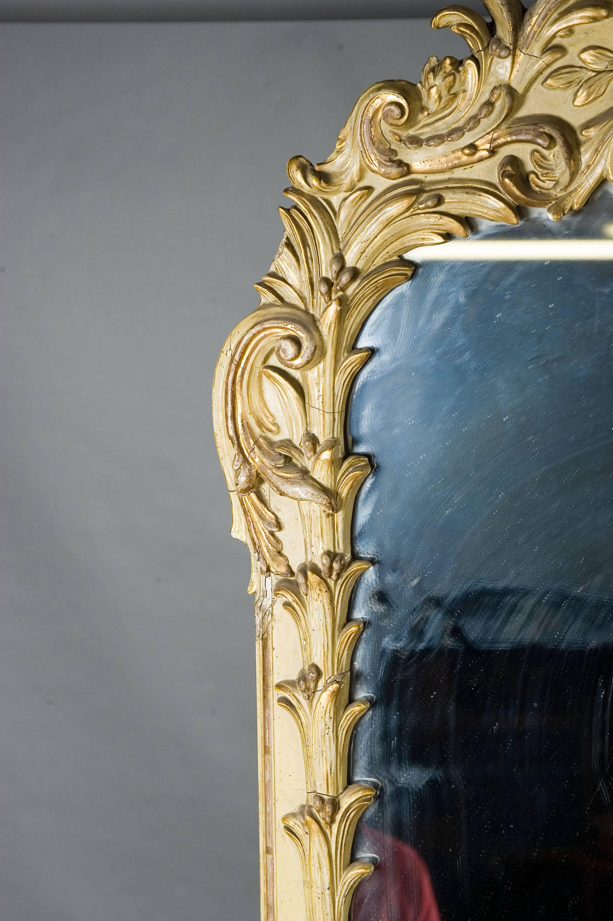 French 19th Century Monumental Baroque Style Mirror