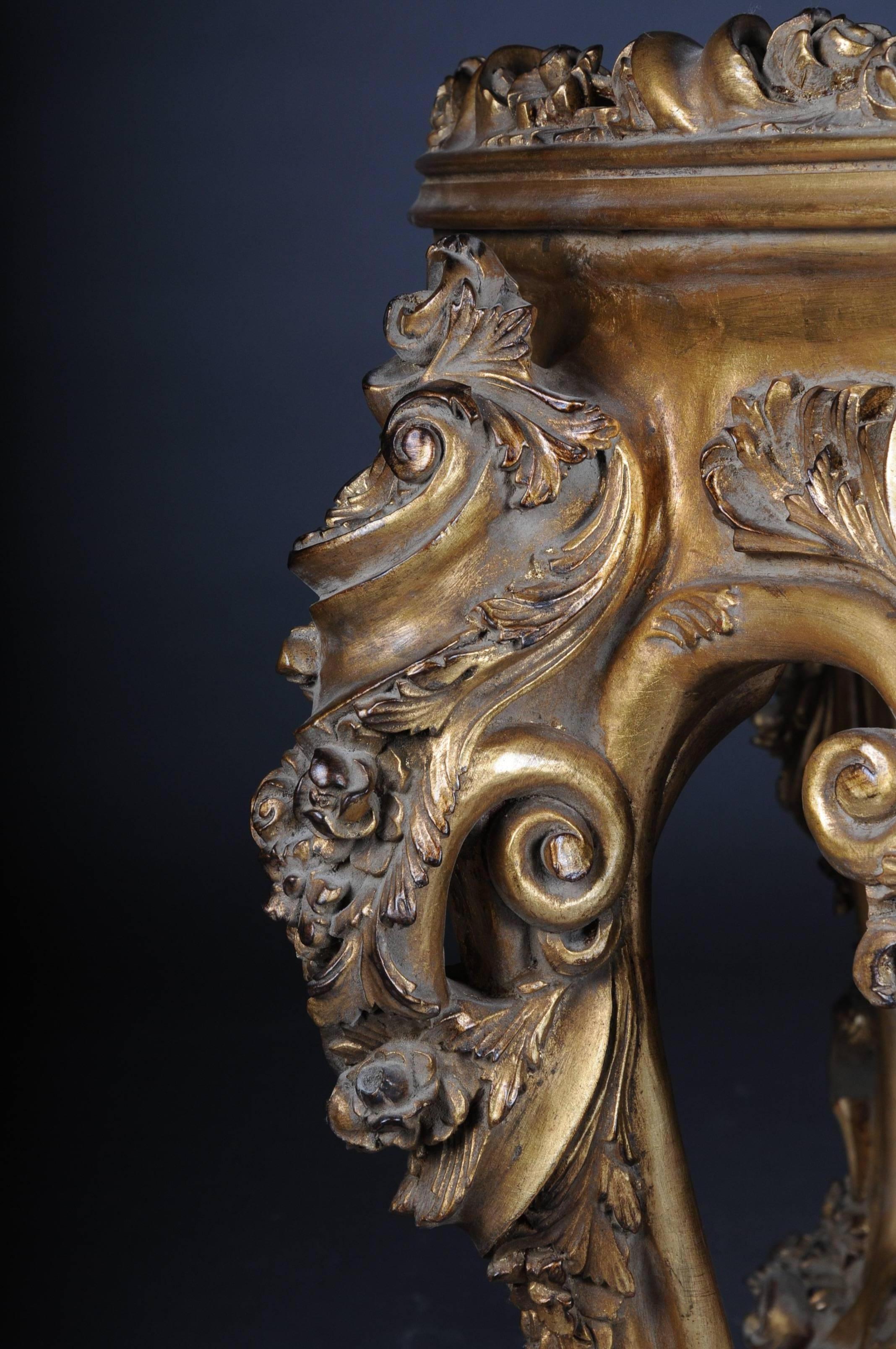 Impressive Solid Salon Table Louis Quinze XV - gold 1