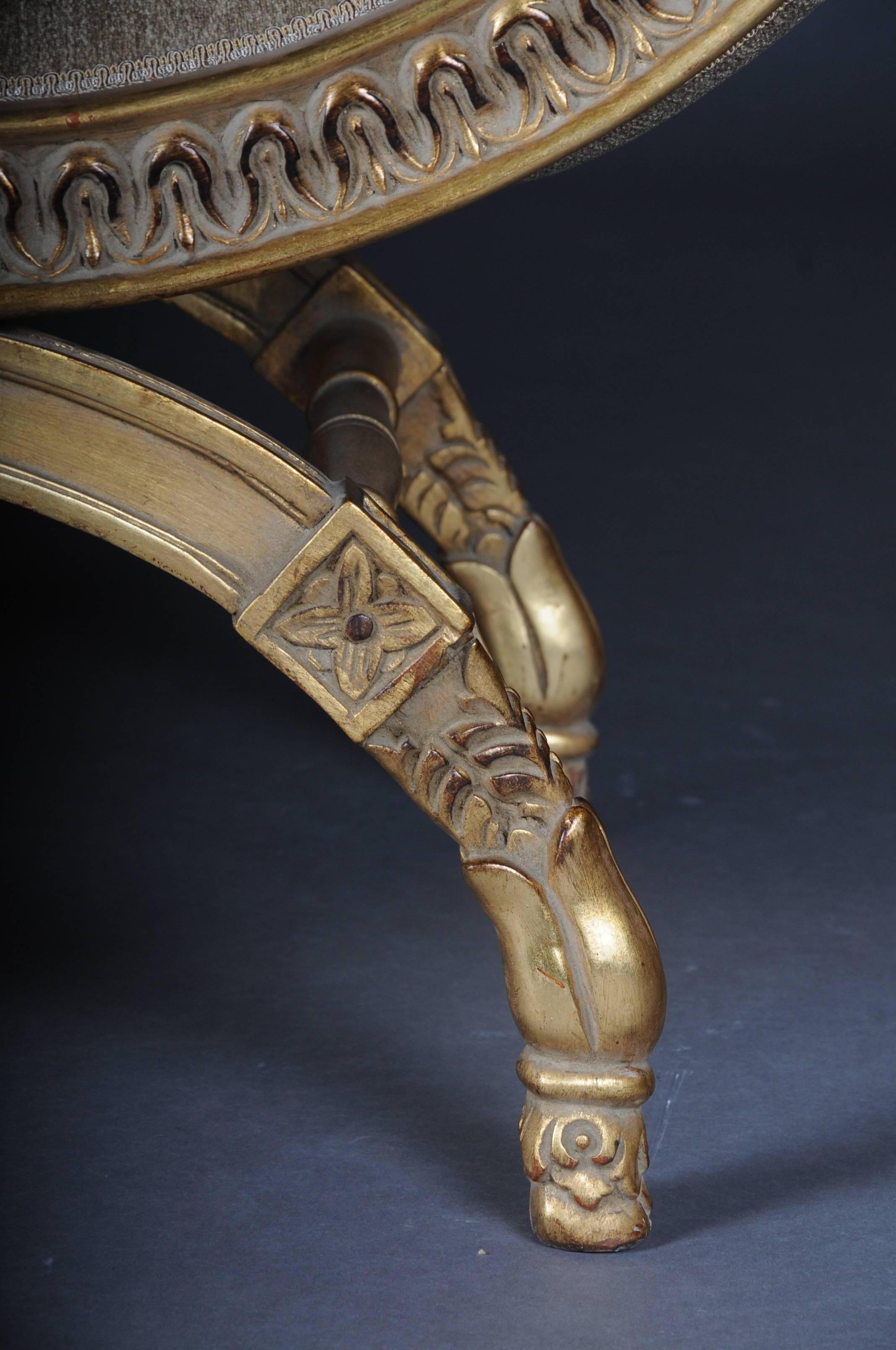 Exceptional French Bench, Stool in Empire 2