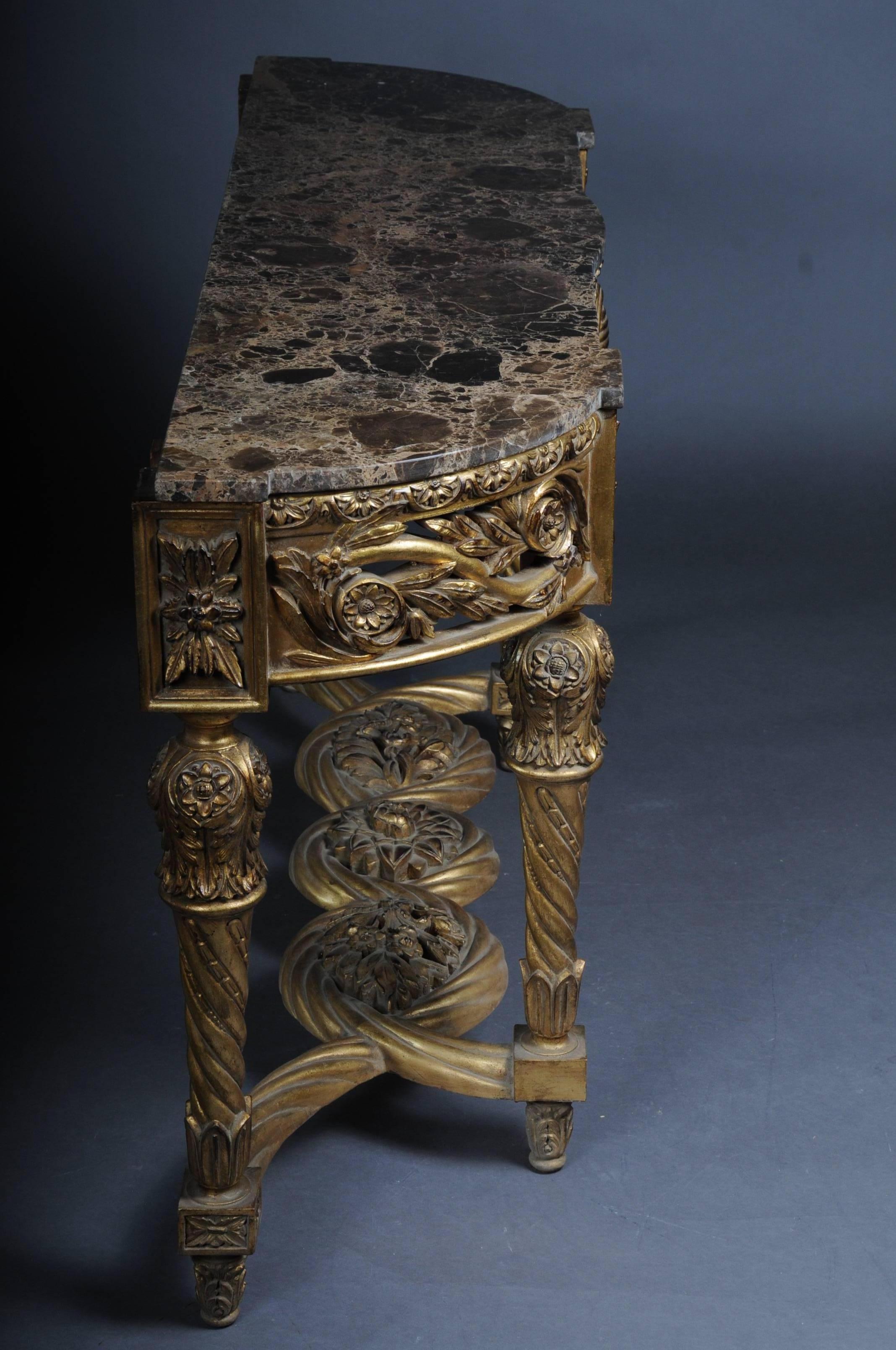 French Noble Splendor Console, Sideboard Table in Louis XVI