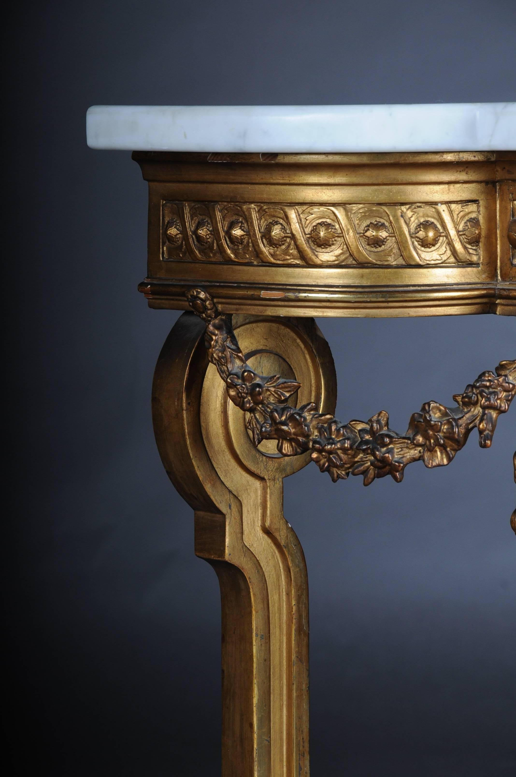 Antique French Splendor Console Table, circa 1860 im Zustand „Gut“ in Berlin, DE