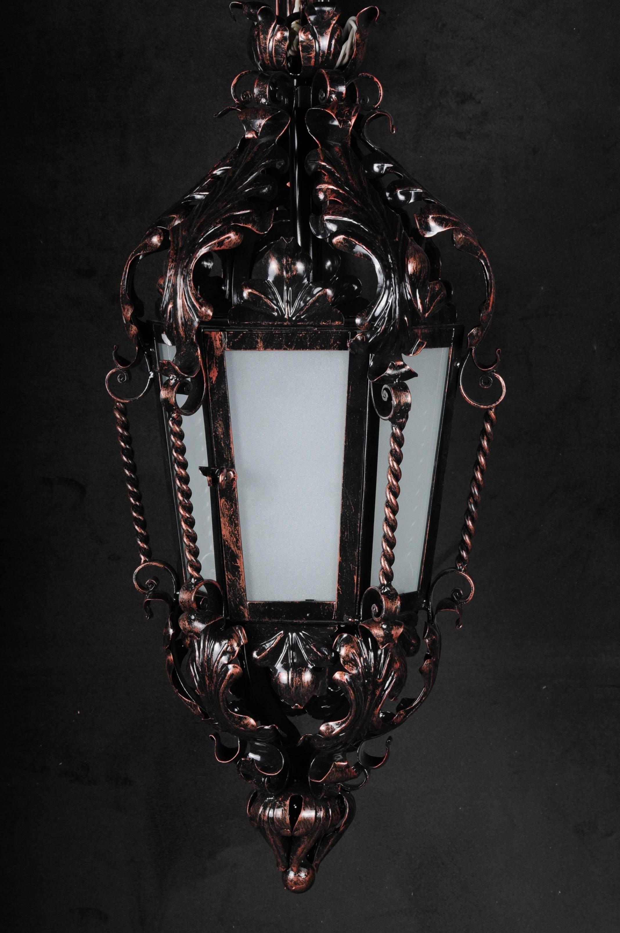 wrought iron hanging lamps