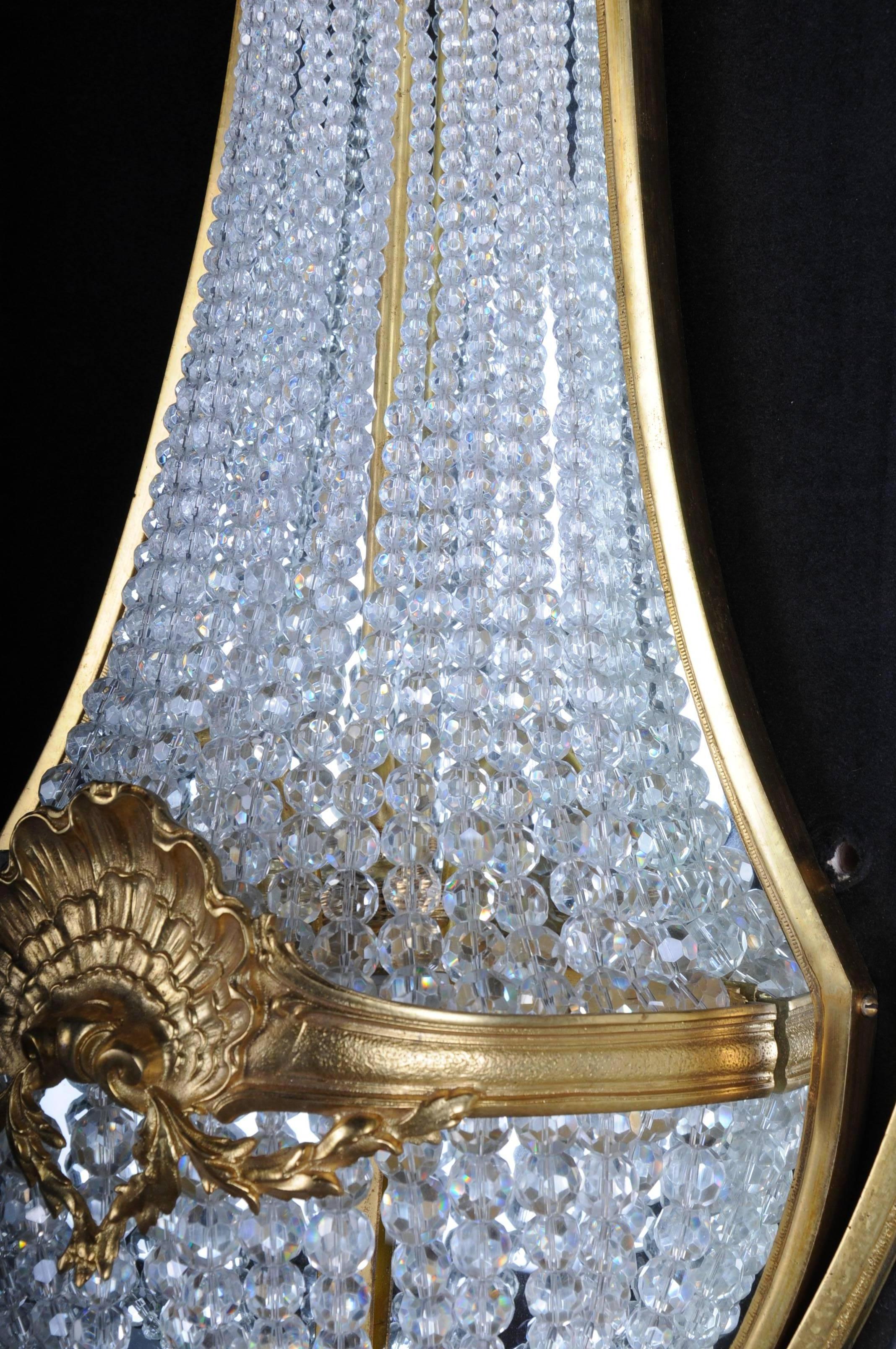 Faceted Unique Wall Lamp in Louis Seize Style, 1790