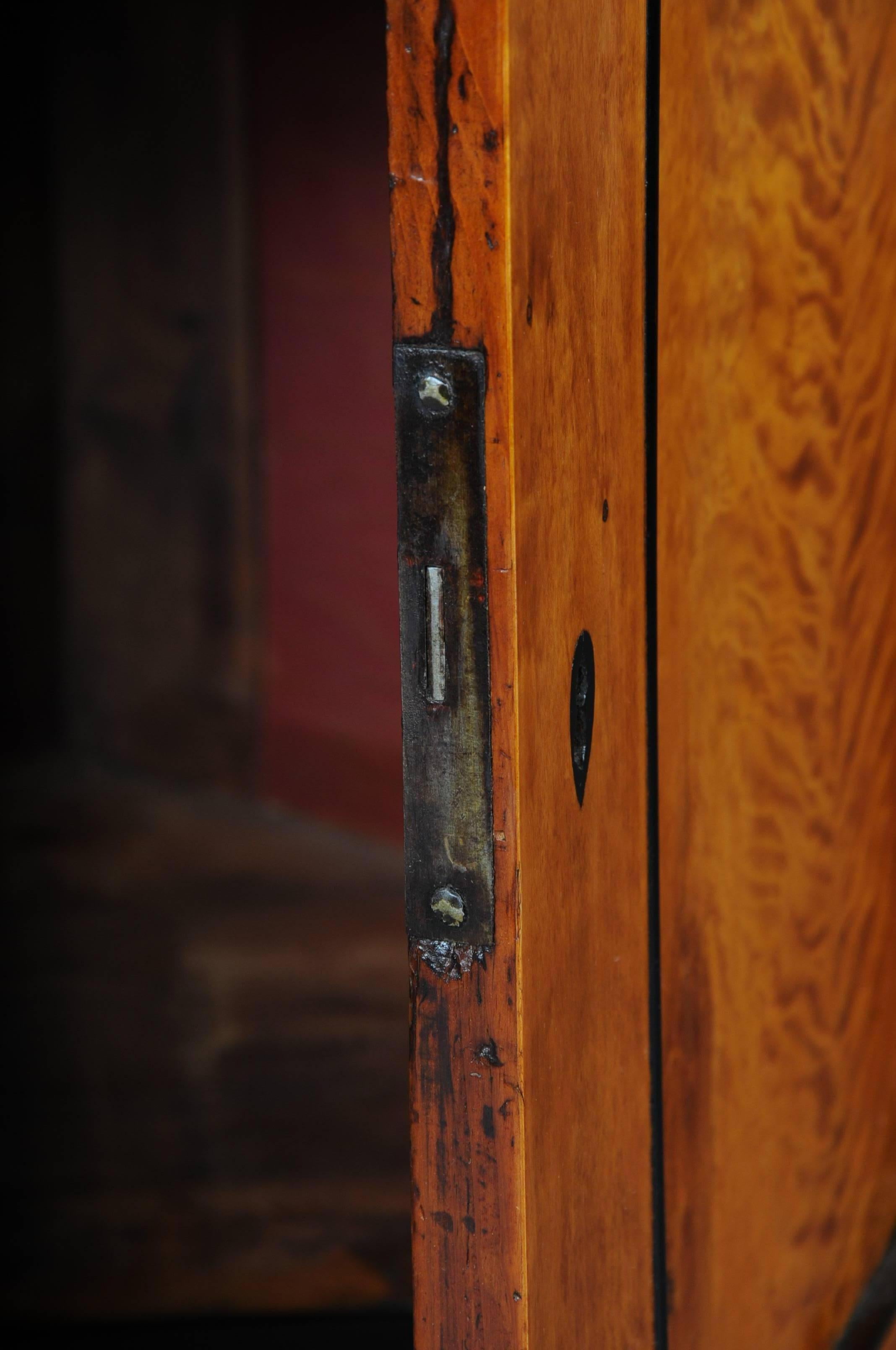 19th Century Biedermeier Corner Cupboard, Showcase, Birch 3