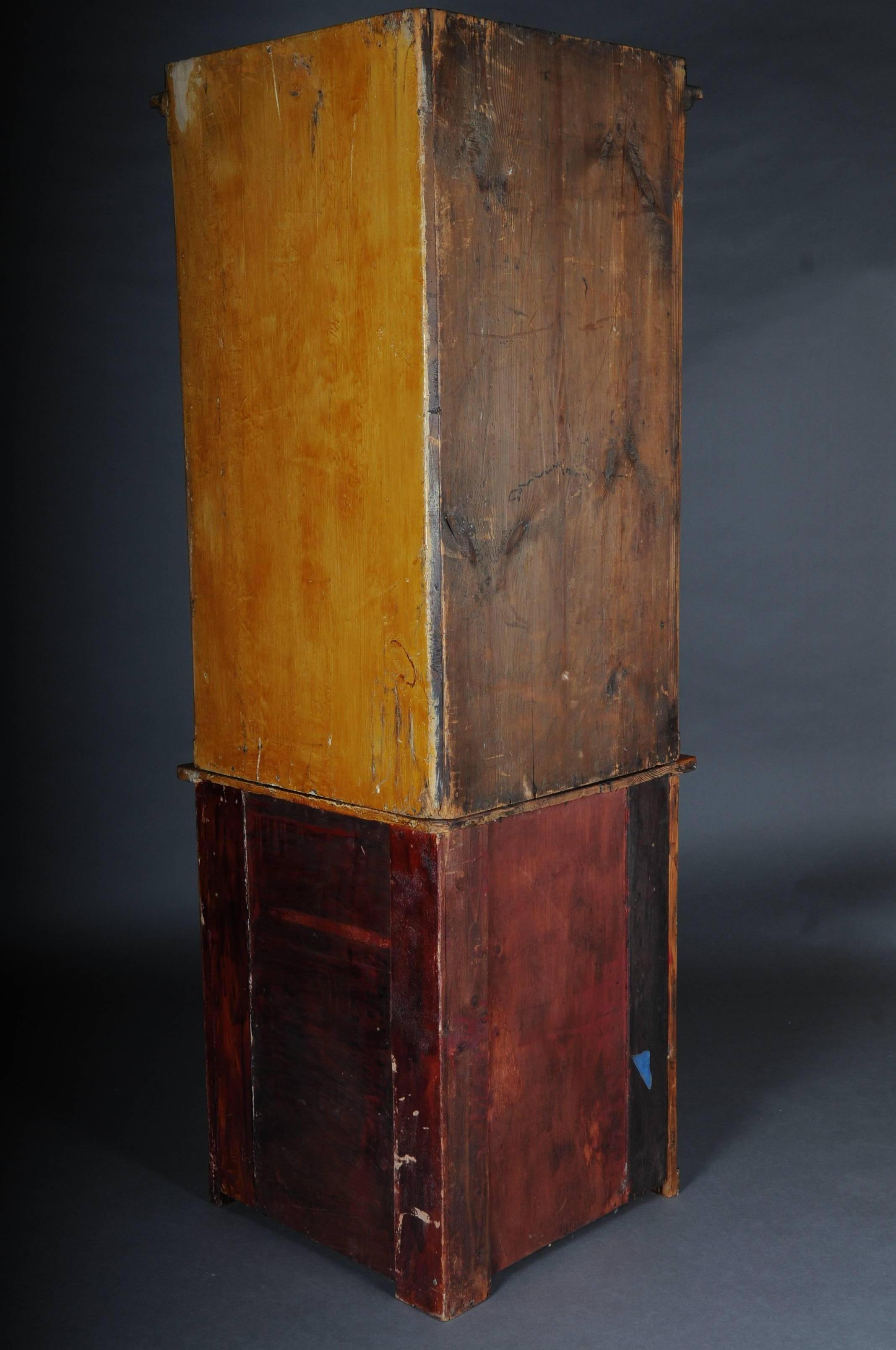 19th Century Biedermeier Corner Cupboard, Showcase, Birch 4