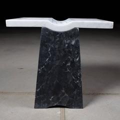 Coulee, Contemporary Marble Side Table