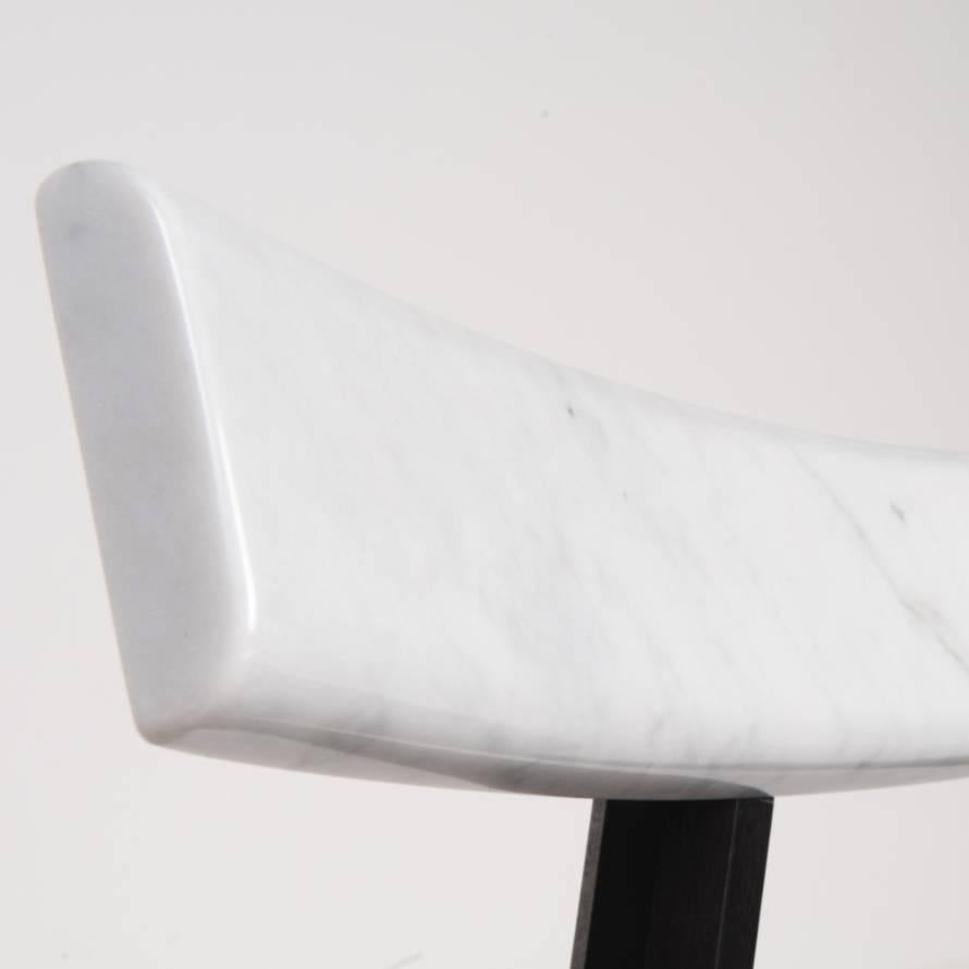 Modern Ronin Chair, Padded with Marble Backing For Sale