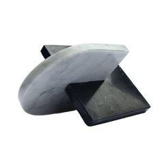 Noda, Black and White Marble, Minimal, Sculptural Trivets