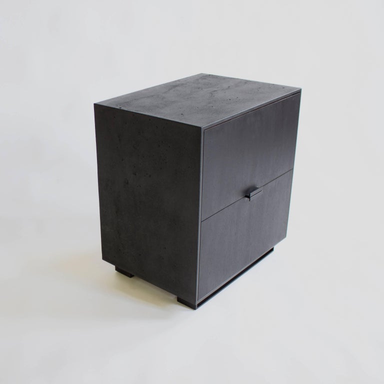 Hanks Concrete Bedside Table and Nightstand For Sale at 1stdibs