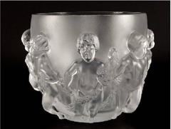 Rare Pair of Large Lalique Luxembourg Children Bowls