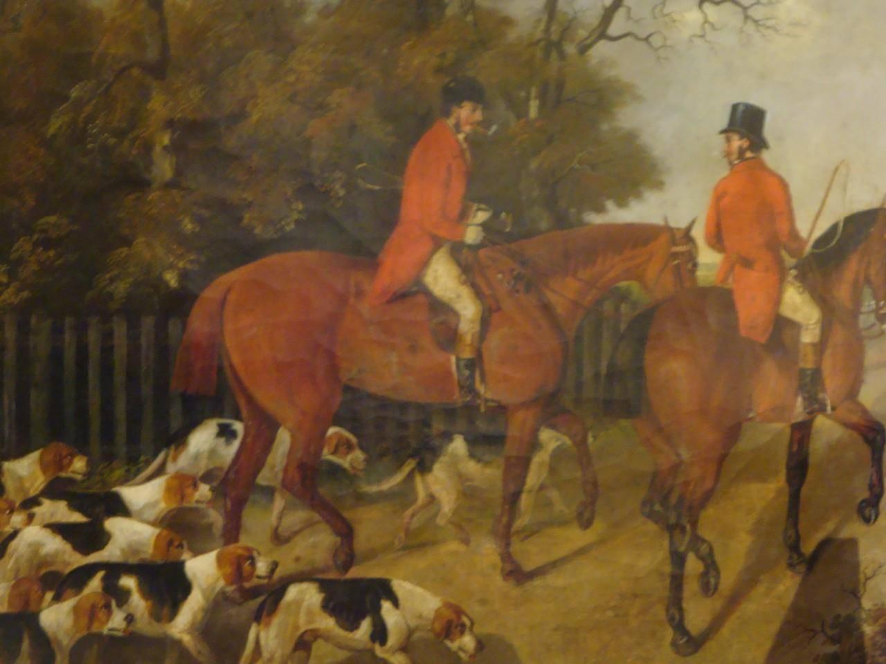 Pair of Important Early 19th Century Washington Museum Horse Rider Paintings In Good Condition For Sale In New York, NY
