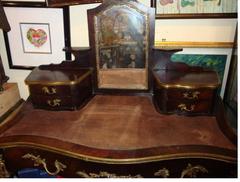Lovely French Art Deco Mahogany Ladies Vanity Writing Desk, circa 1920
