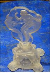 Reduced! Exquisite Rare, 1930s Art Deco Czechoslovakian Perfume Bottle