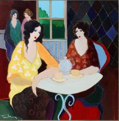 Important Original Itzchak Tarkay Painting, circa 1993 Park West Gallery