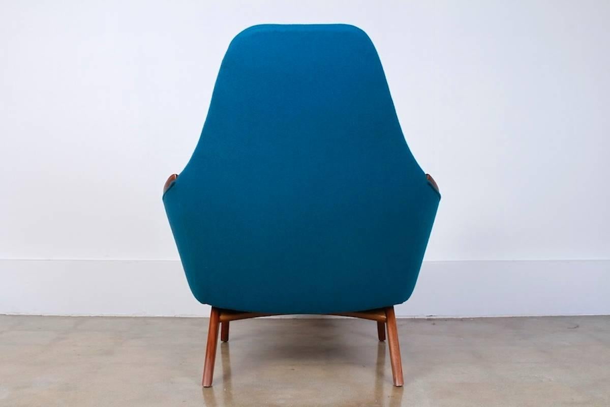 Mid-Century Adrian Pearsall Mama & Papa Blue Chairs For Sale 1