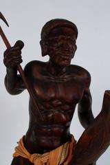 Pair of Hand-Carved Igorot Warriors
