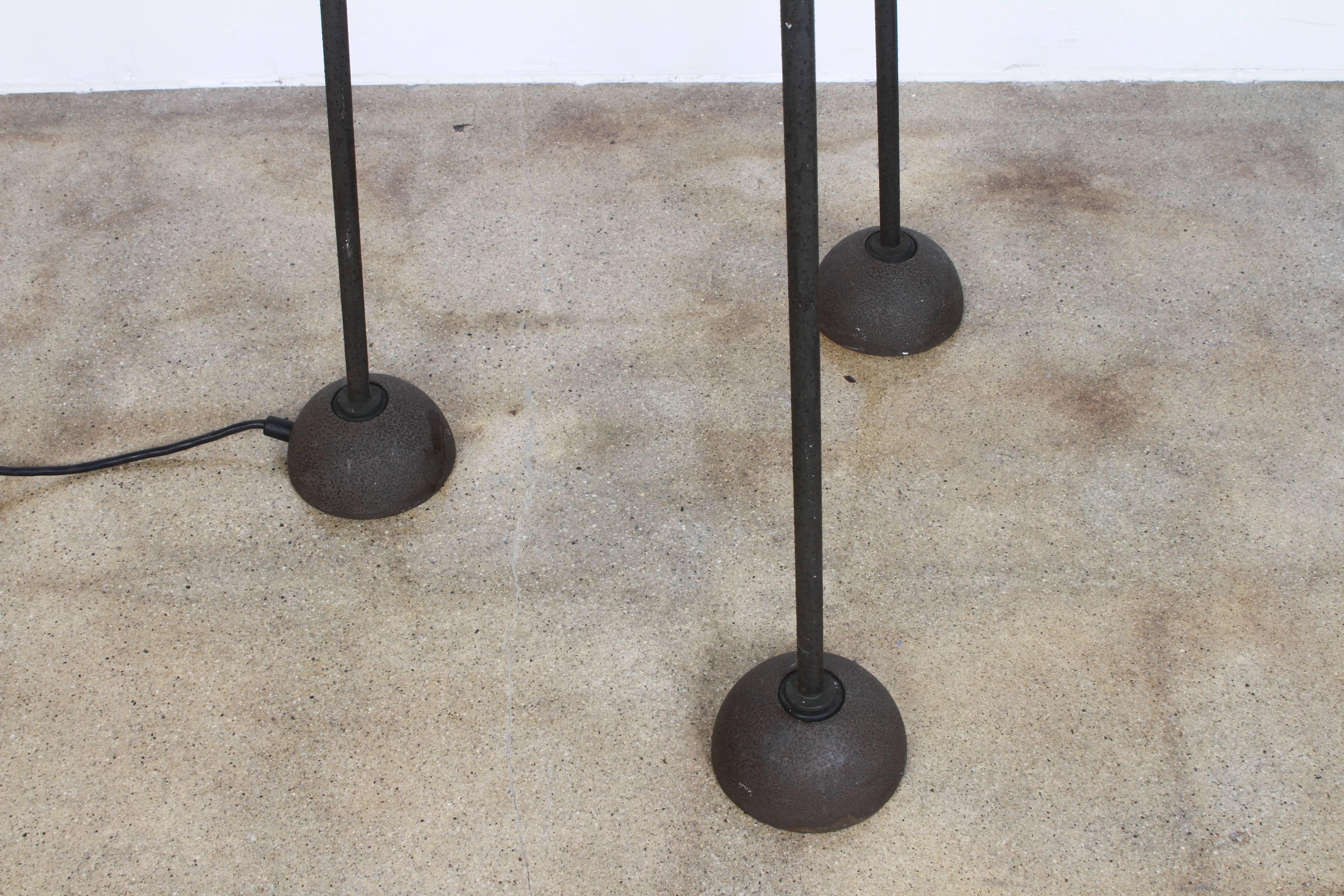 Mid-Century Modern Koch & Lowy Black Steel Tripod Floor Lamp