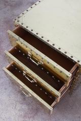 Baker Studded Brass Chest Pair