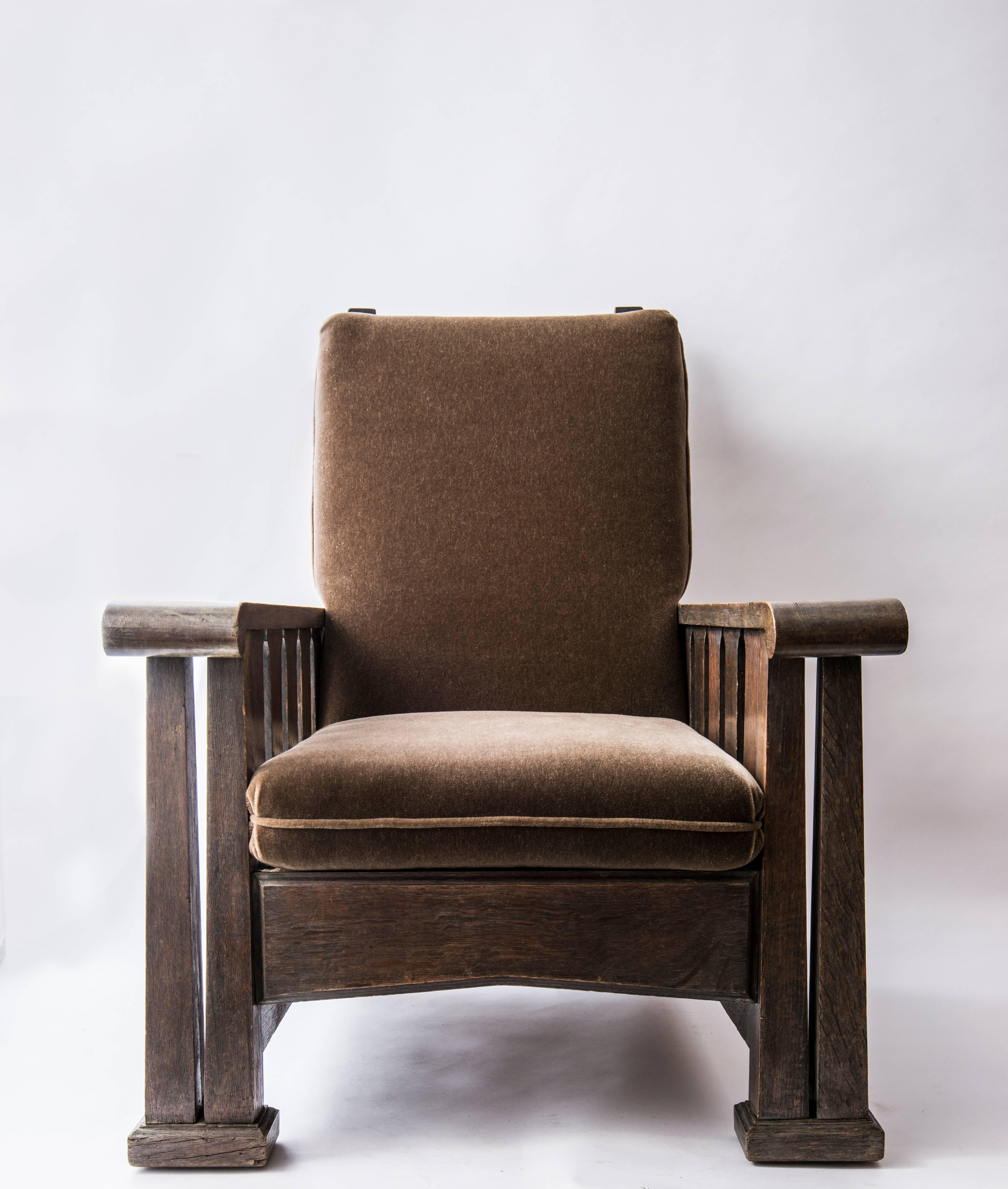 Arts and Crafts George Washington Maher Morris Chair For Sale