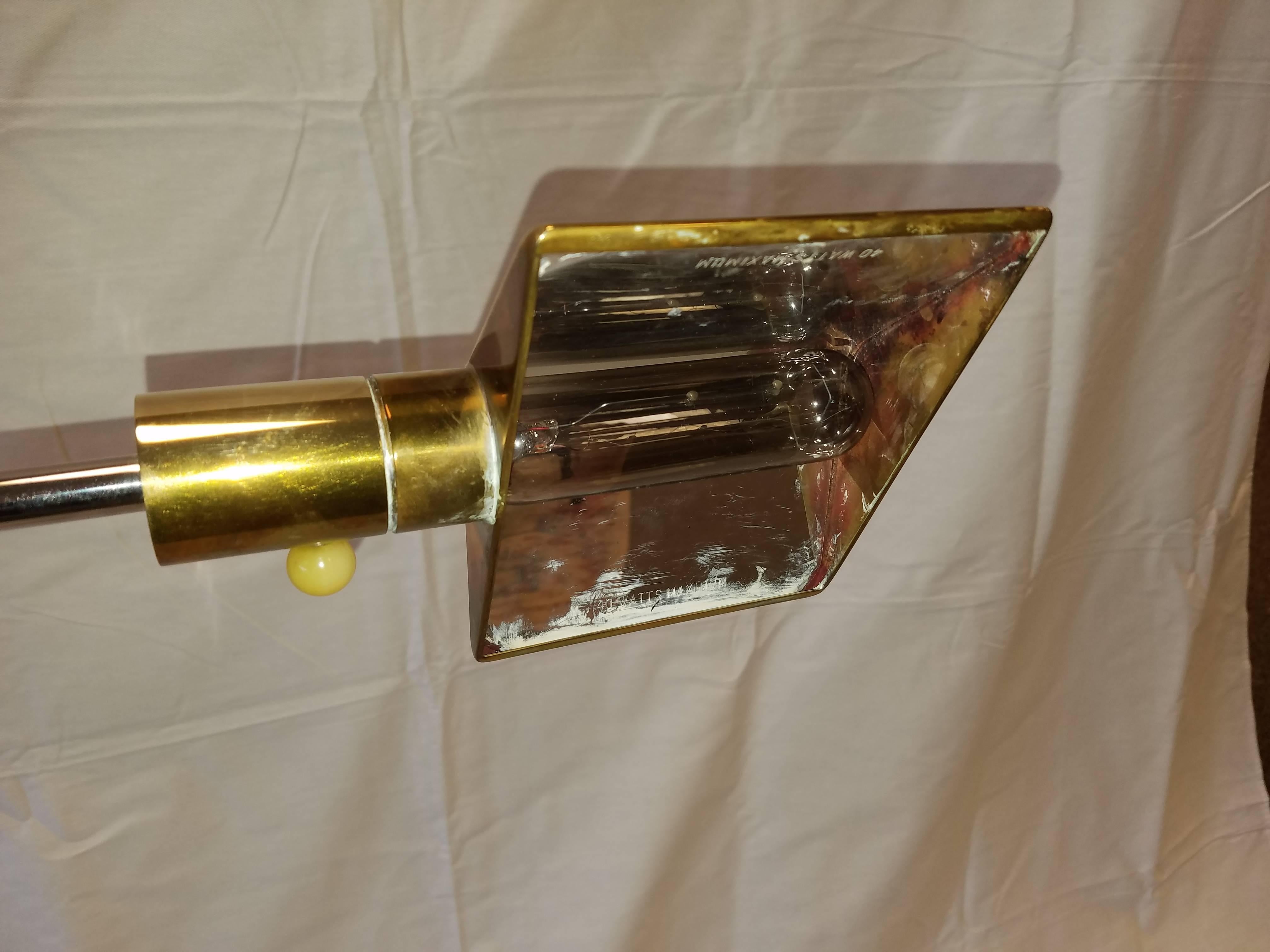 Vintage Cedric Hartman Adjustable Floor Lamp, Brass with Bakelite Switch 1