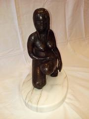 Michael Naranjo Bronze, Nude Woman, Signed and Dated 1970