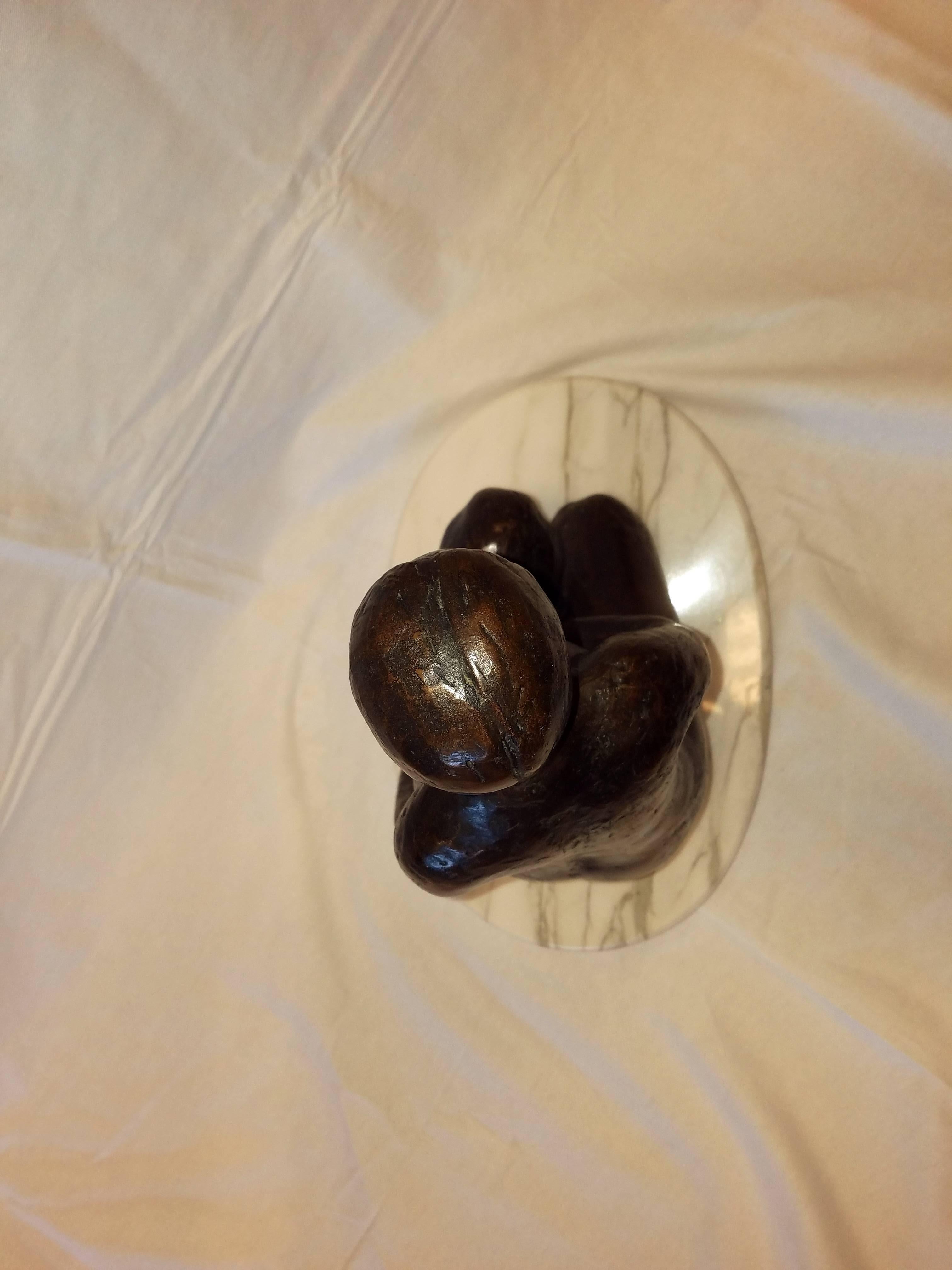 Michael Naranjo Bronze, Nude Woman, Signed and Dated 1970 In Good Condition For Sale In Wheaton, IL
