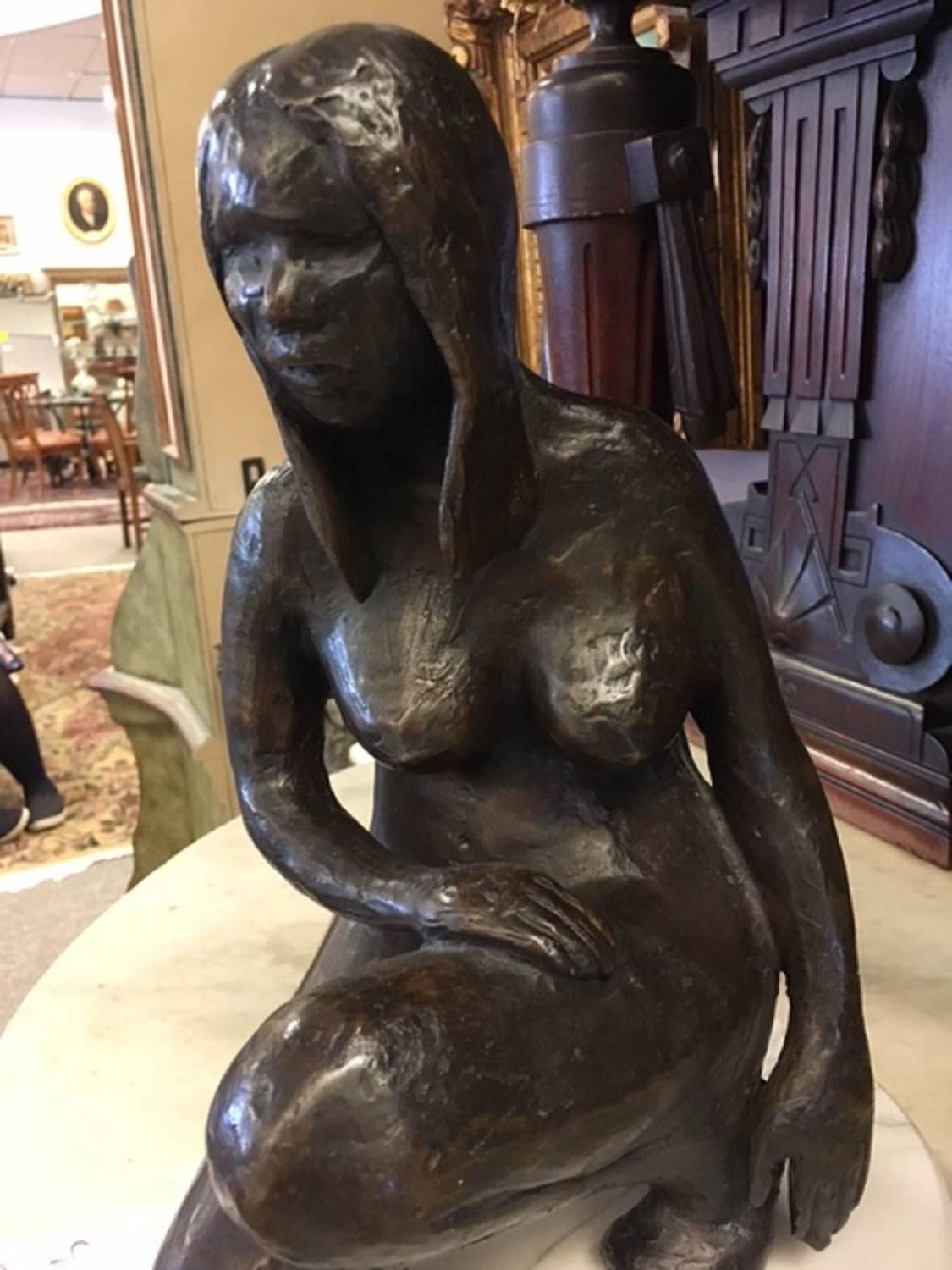 Michael Naranjo Bronze, Nude Woman, Signed and Dated 1970 For Sale 2