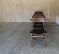 Danish Farstrup Oval Back Dining Chairs Set of Six