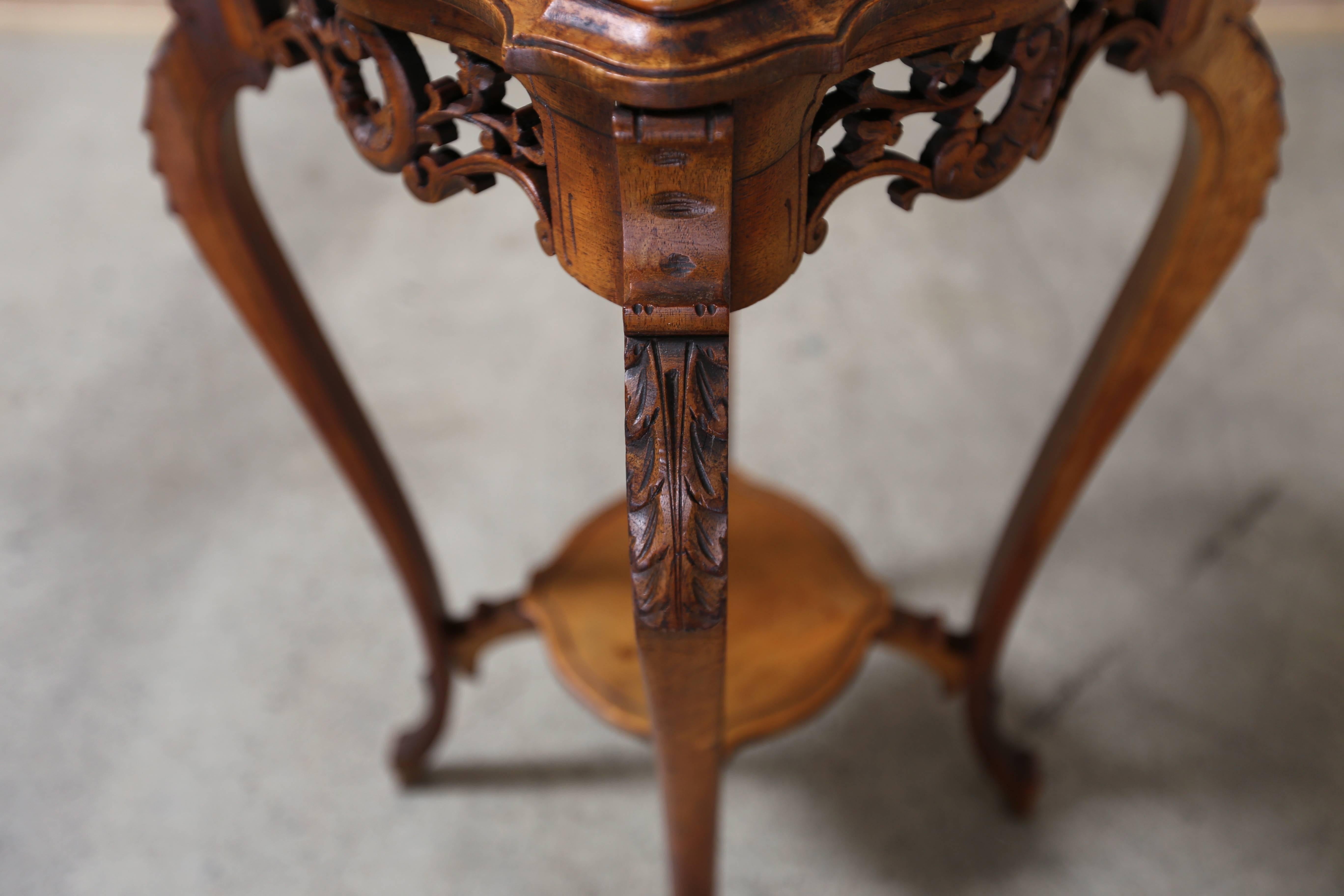 Marble 19th Century Louis XV Style Plant Stand