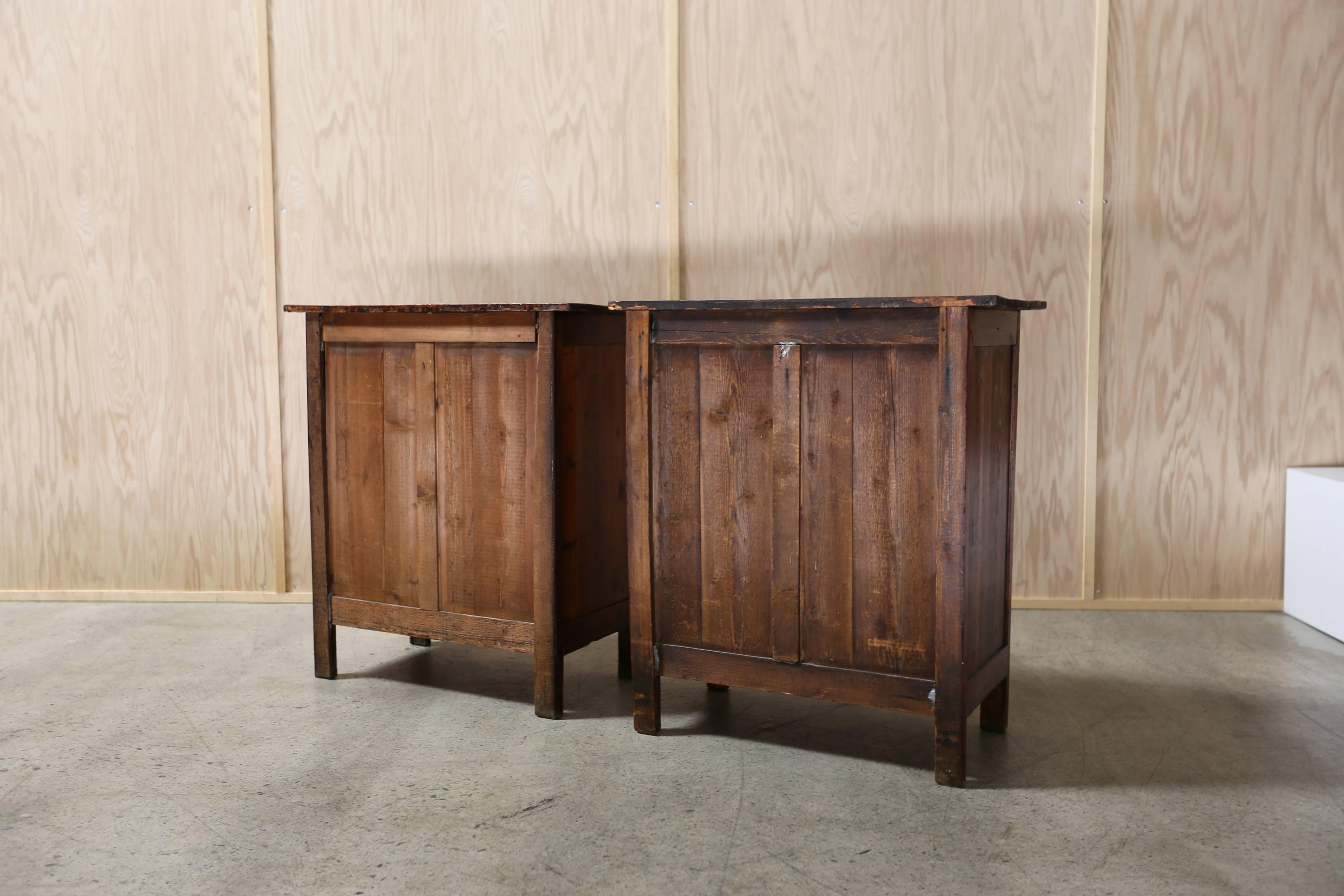 Pair of 19th Century Rustic French Confiture Cabinets 5