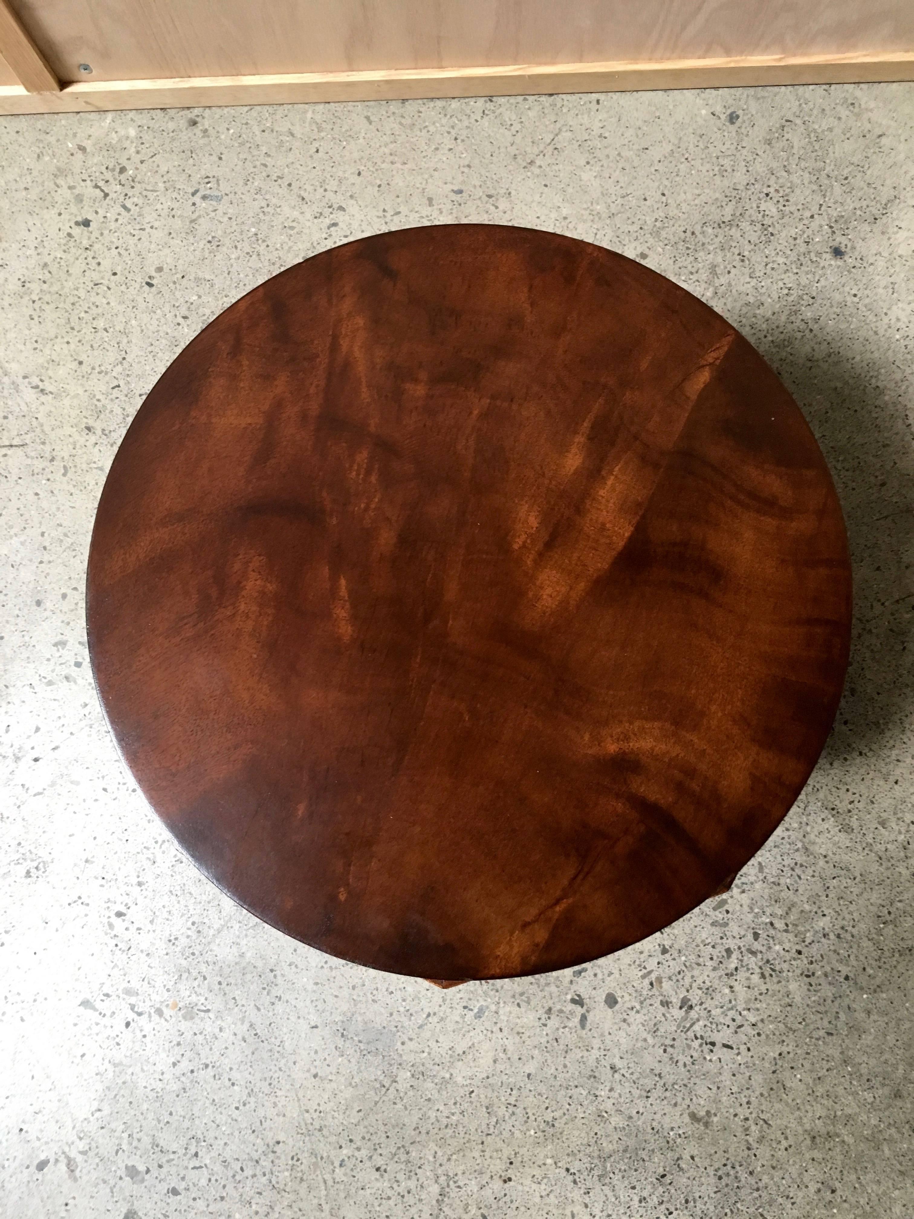 Dunbar walnut burl side table by Edward Wormley.