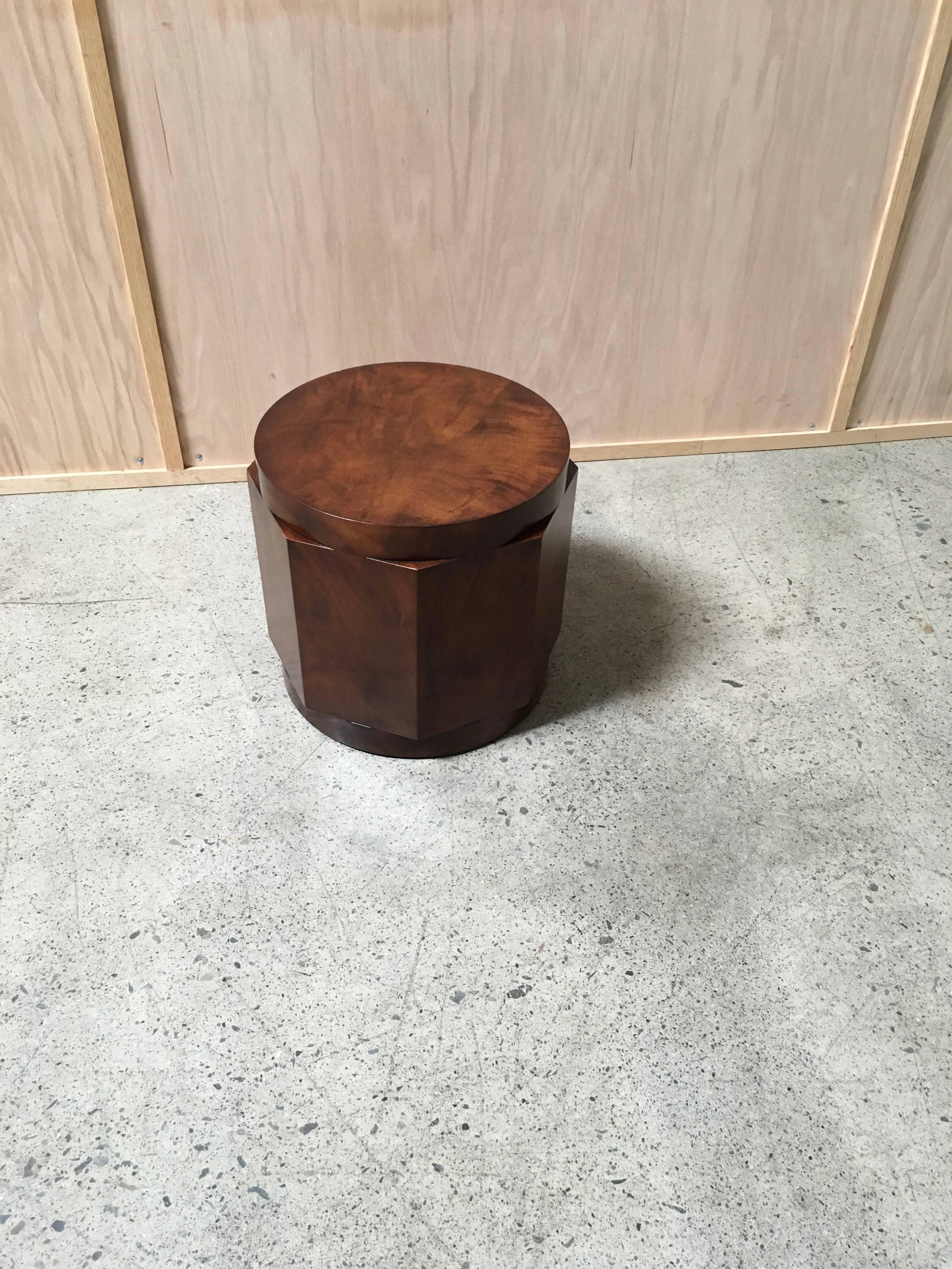 Mid-Century Modern Dunbar Walnut Burl Side Table by Edward Wormley