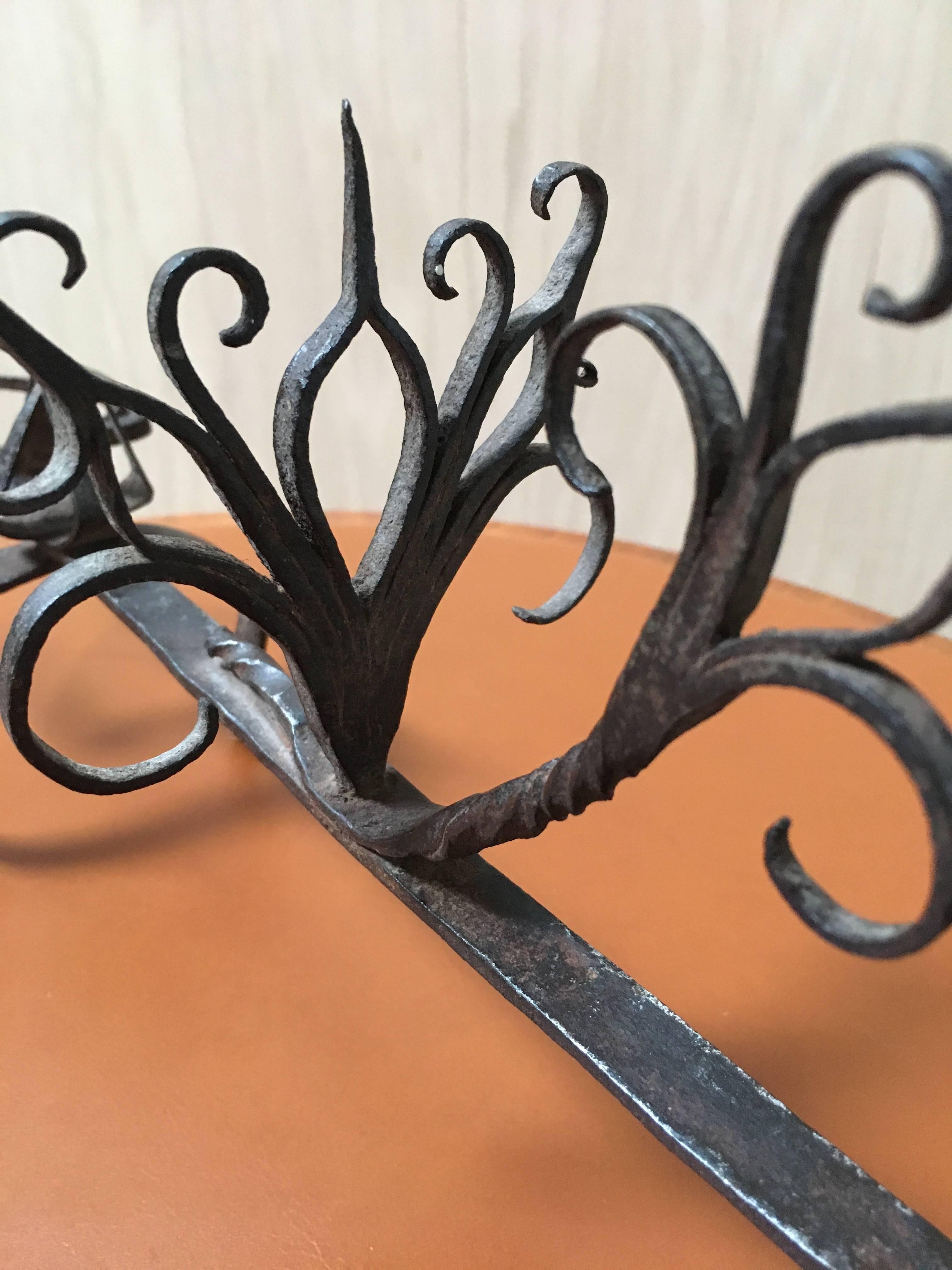  19th Century Hand Forged Iron Roasting Fork For Sale 2