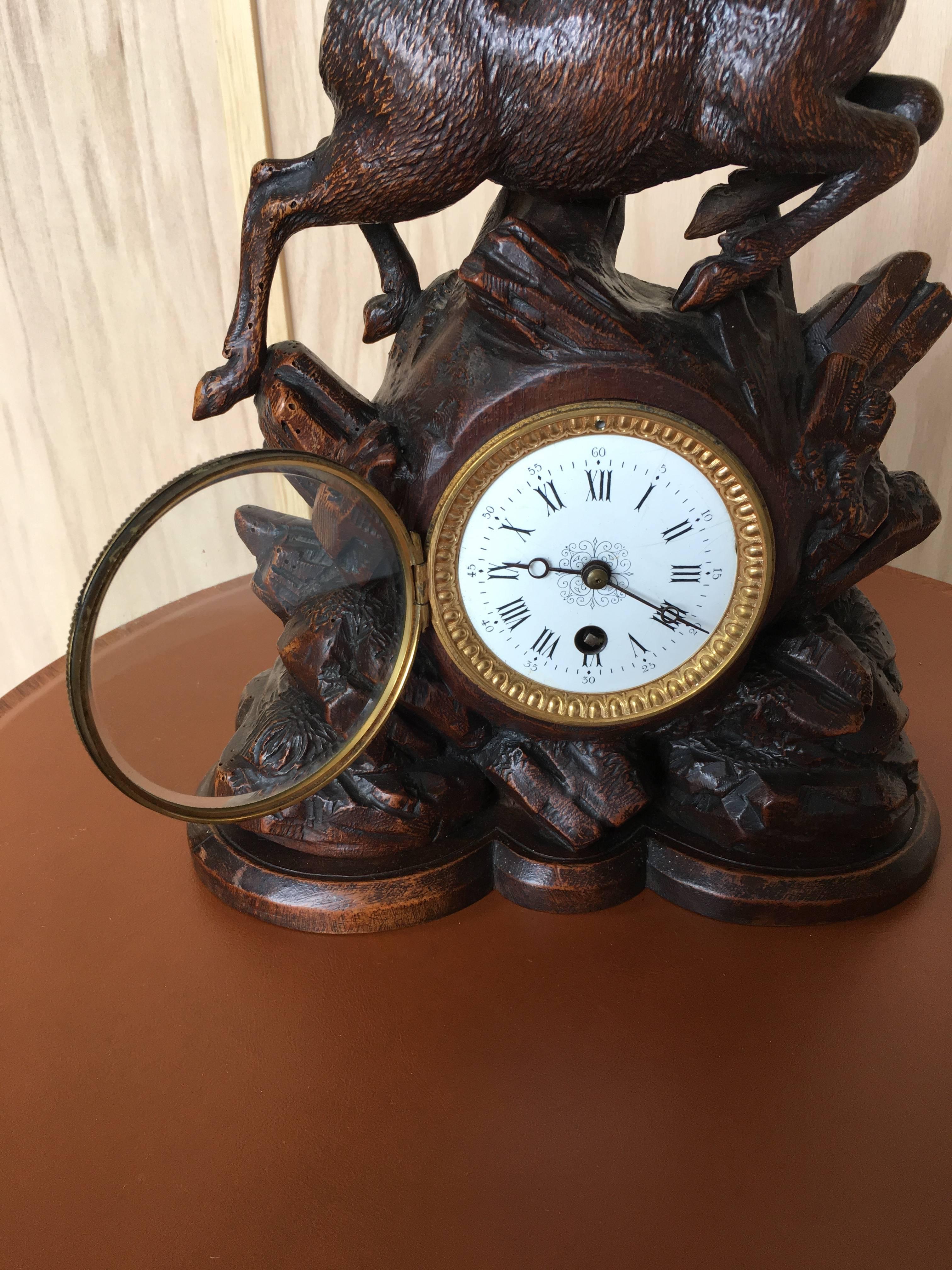 19th Century Black Forest Clock at 1stDibs