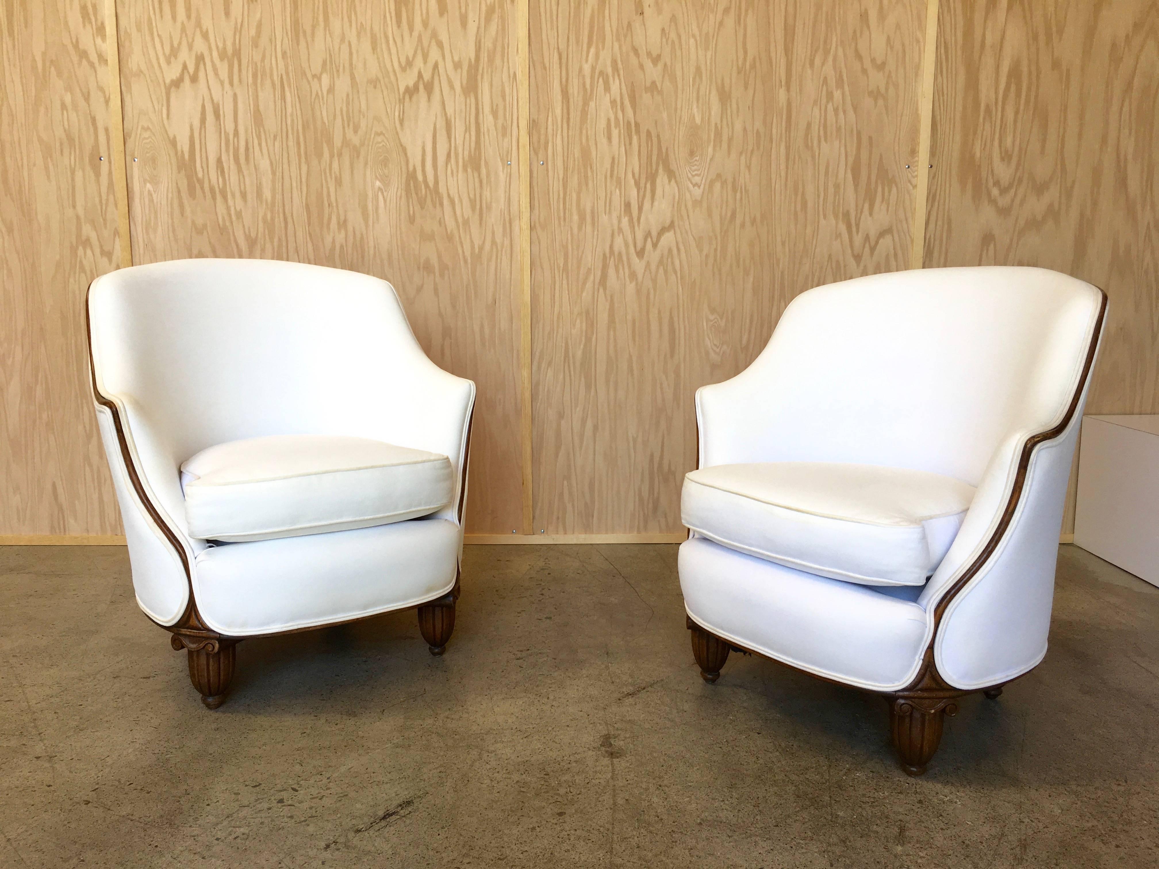 Unknown Pair of Art Deco Lounge Chairs
