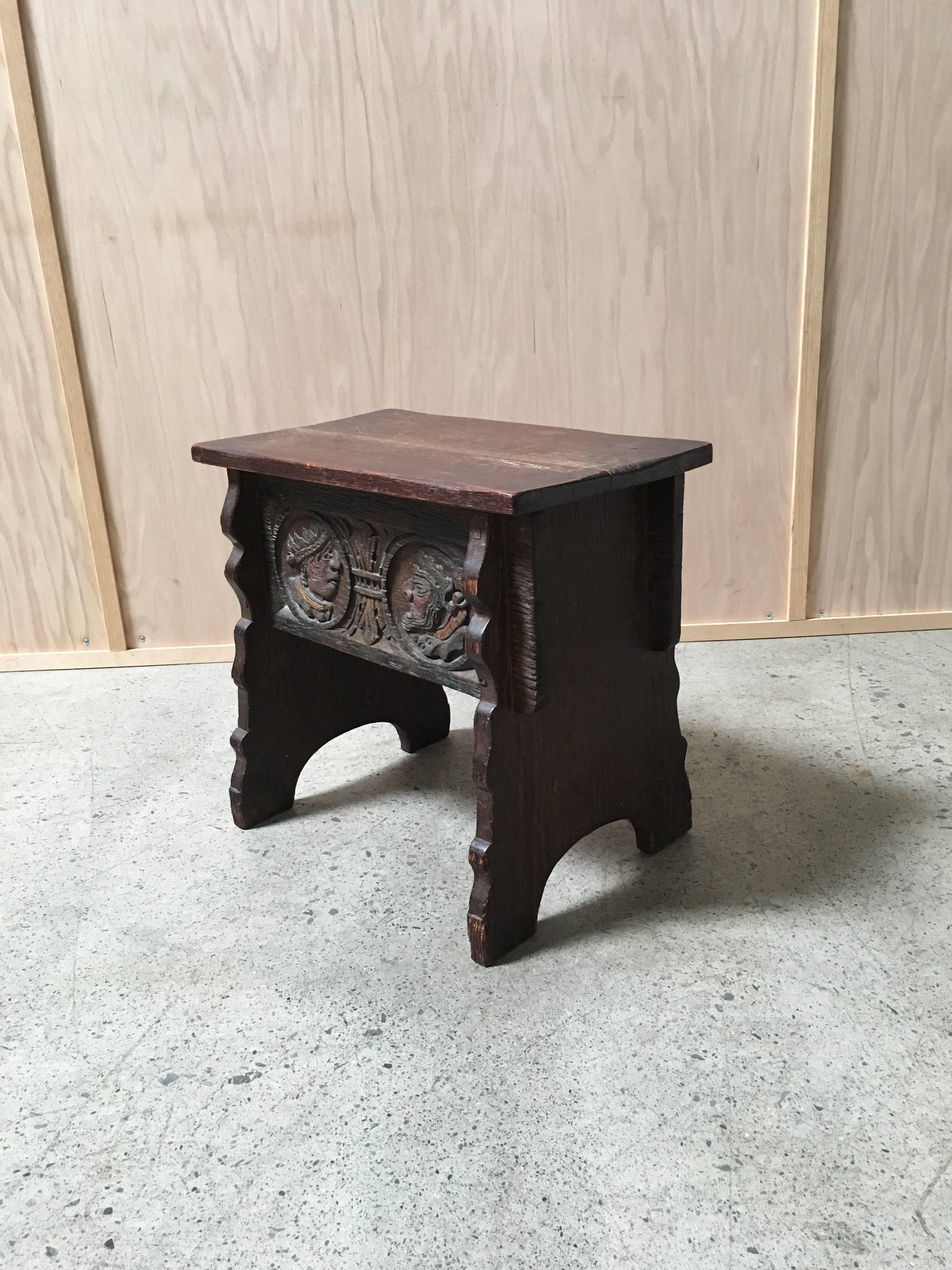 Tuscan Style Side Stool 1