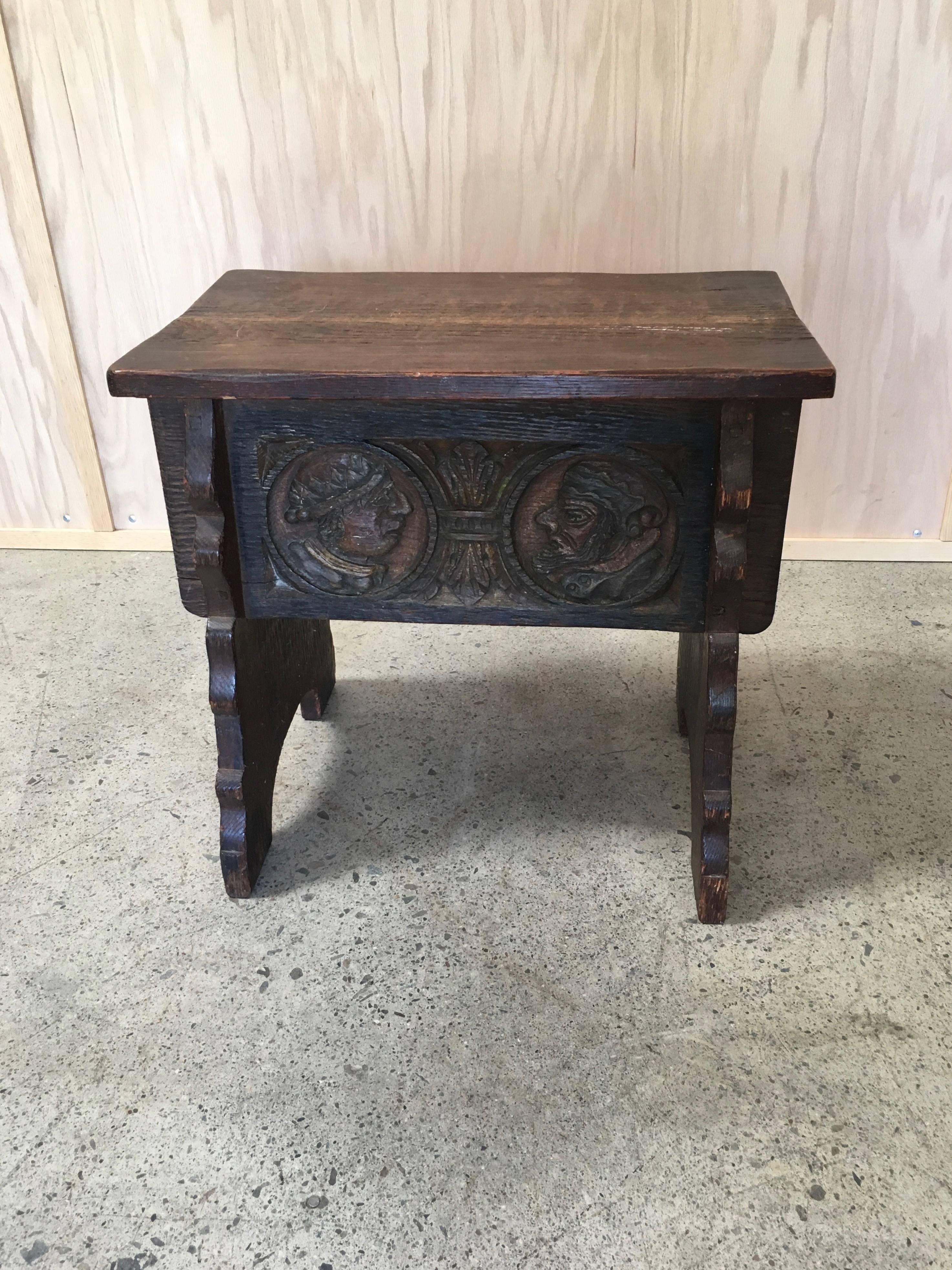 Tuscan Style Side Stool 3