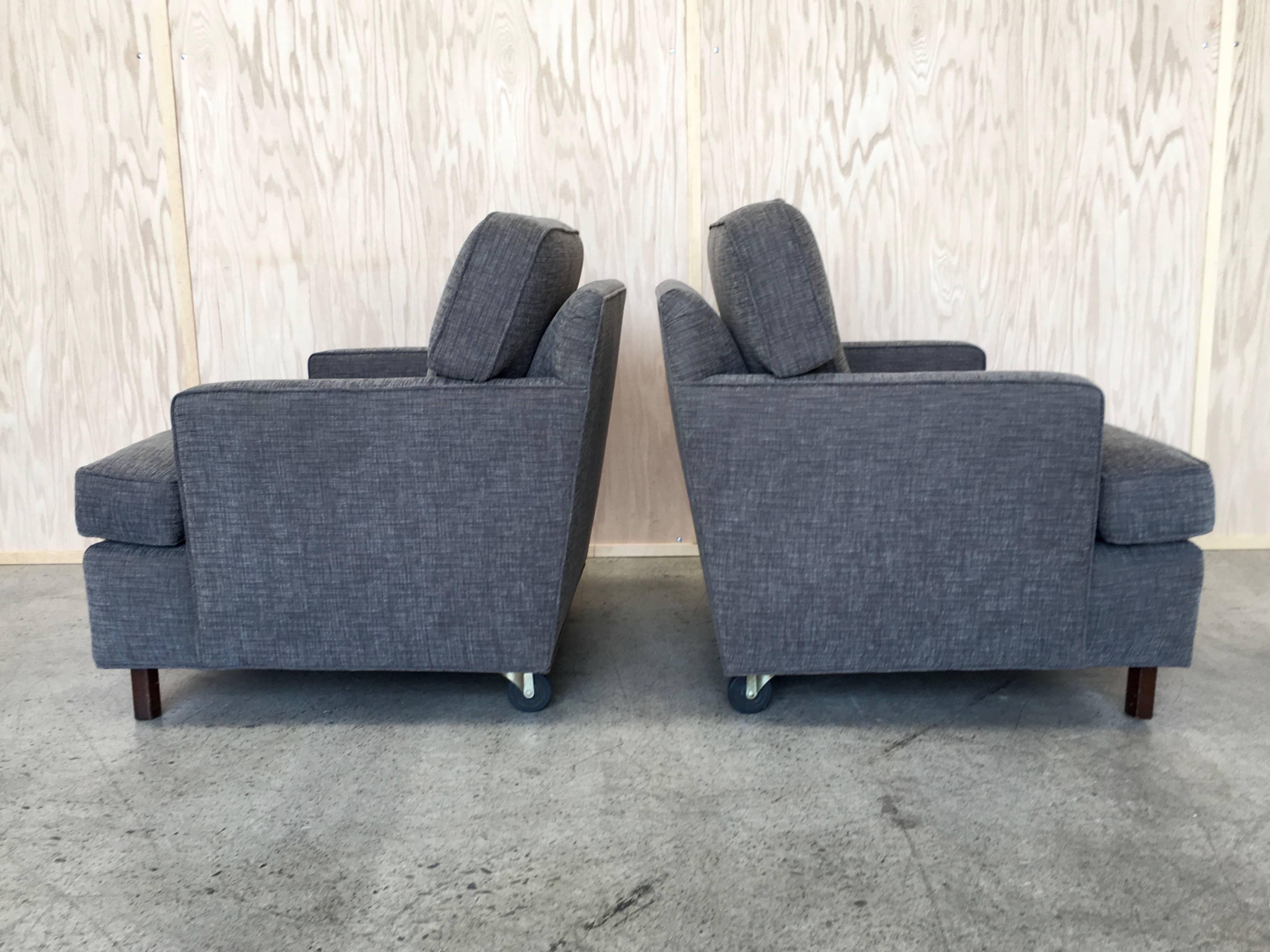 Mid-Century Modern Edward Wormley for Dunbar Pair of Lounge Chairs