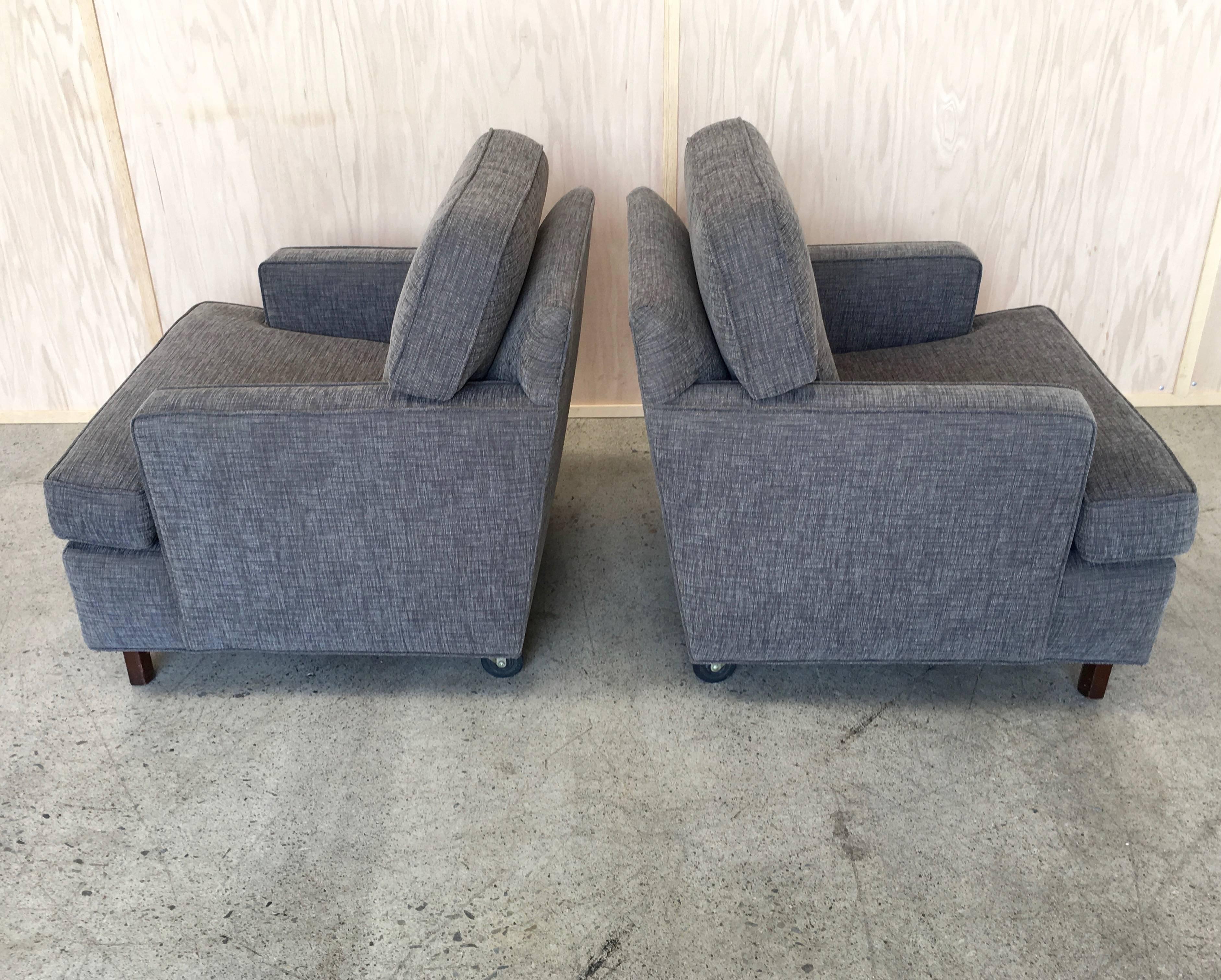 20th Century Edward Wormley for Dunbar Pair of Lounge Chairs