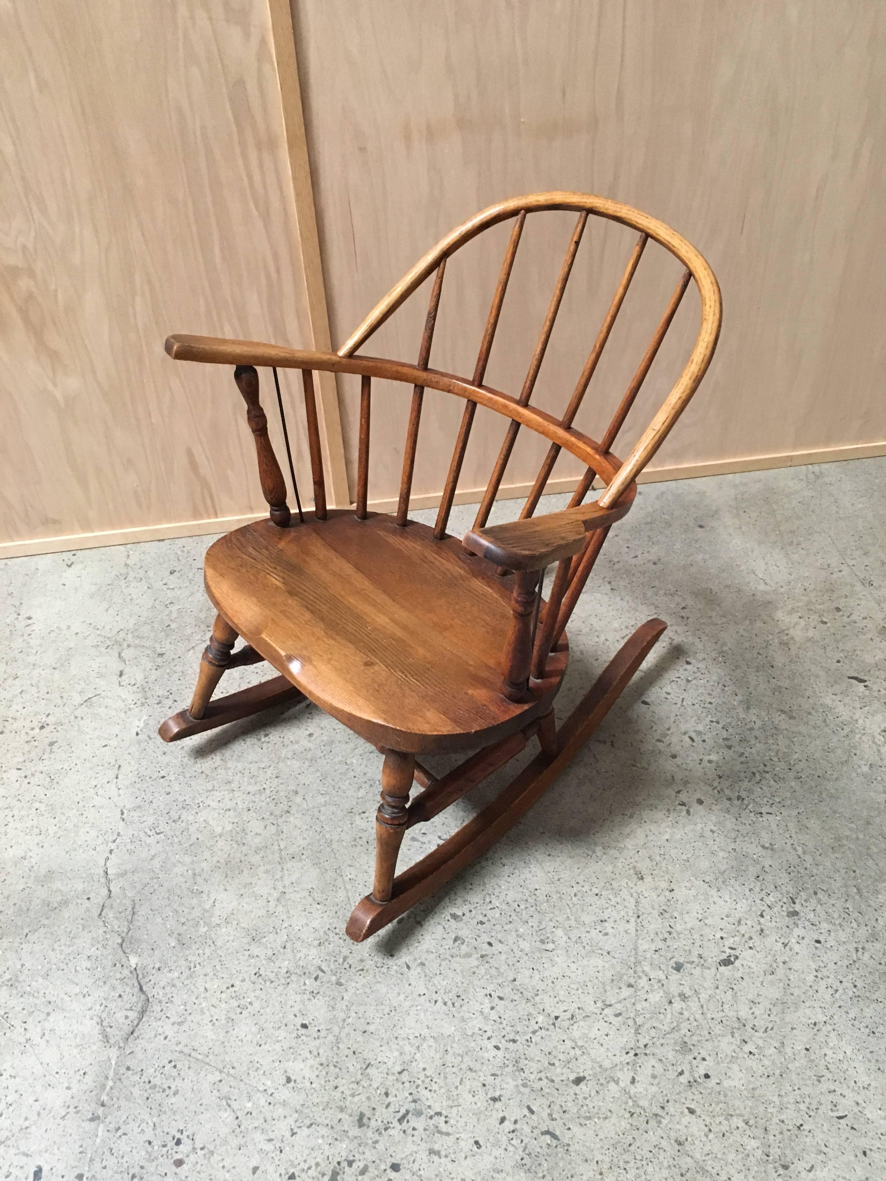 Windsor Childs Rocking Chair by H.P. Atkinson & Sons   MOVING SALE!!!! In Good Condition In Denton, TX
