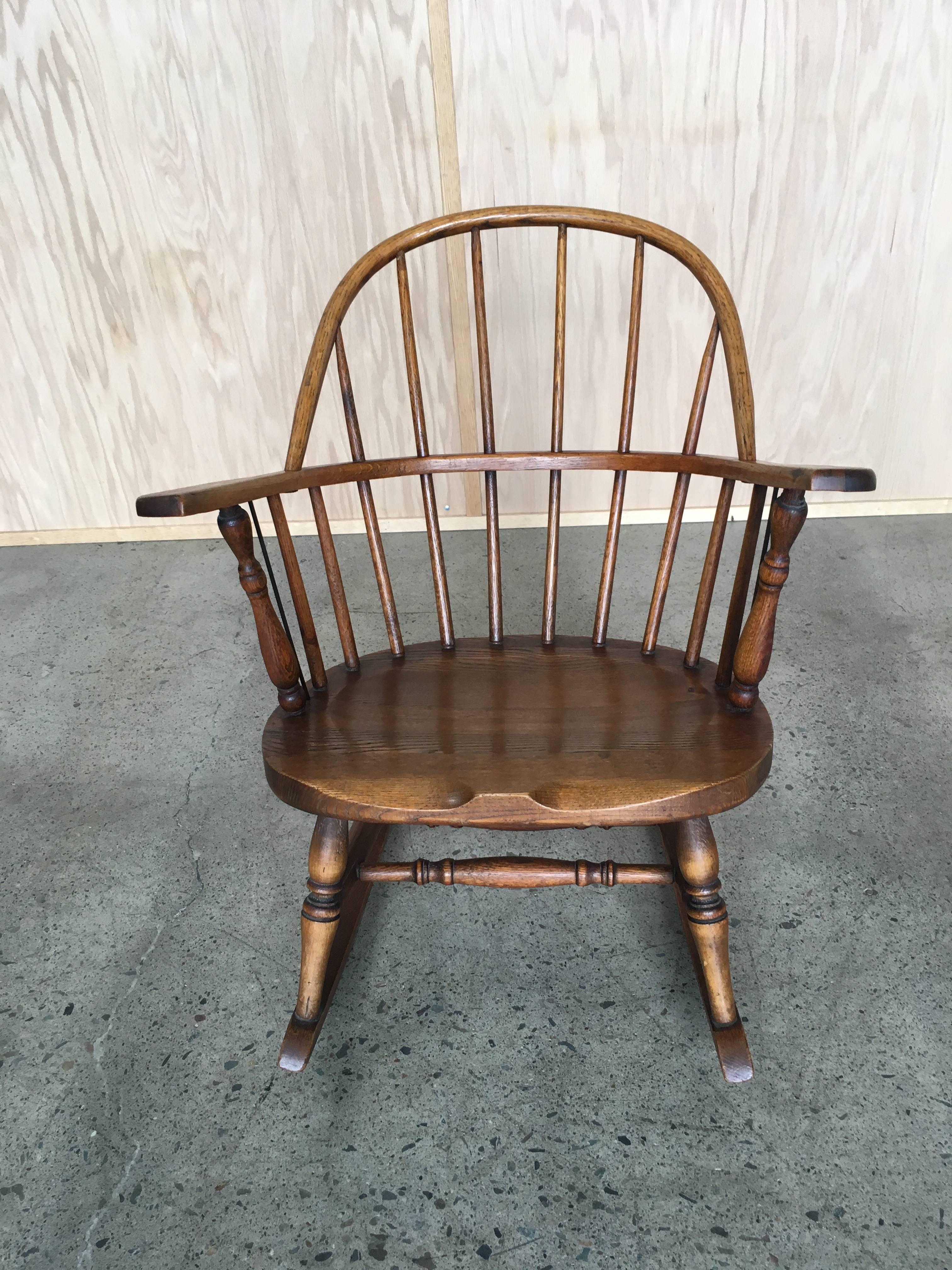 Wood Windsor Childs Rocking Chair by H.P. Atkinson & Sons   MOVING SALE!!!!